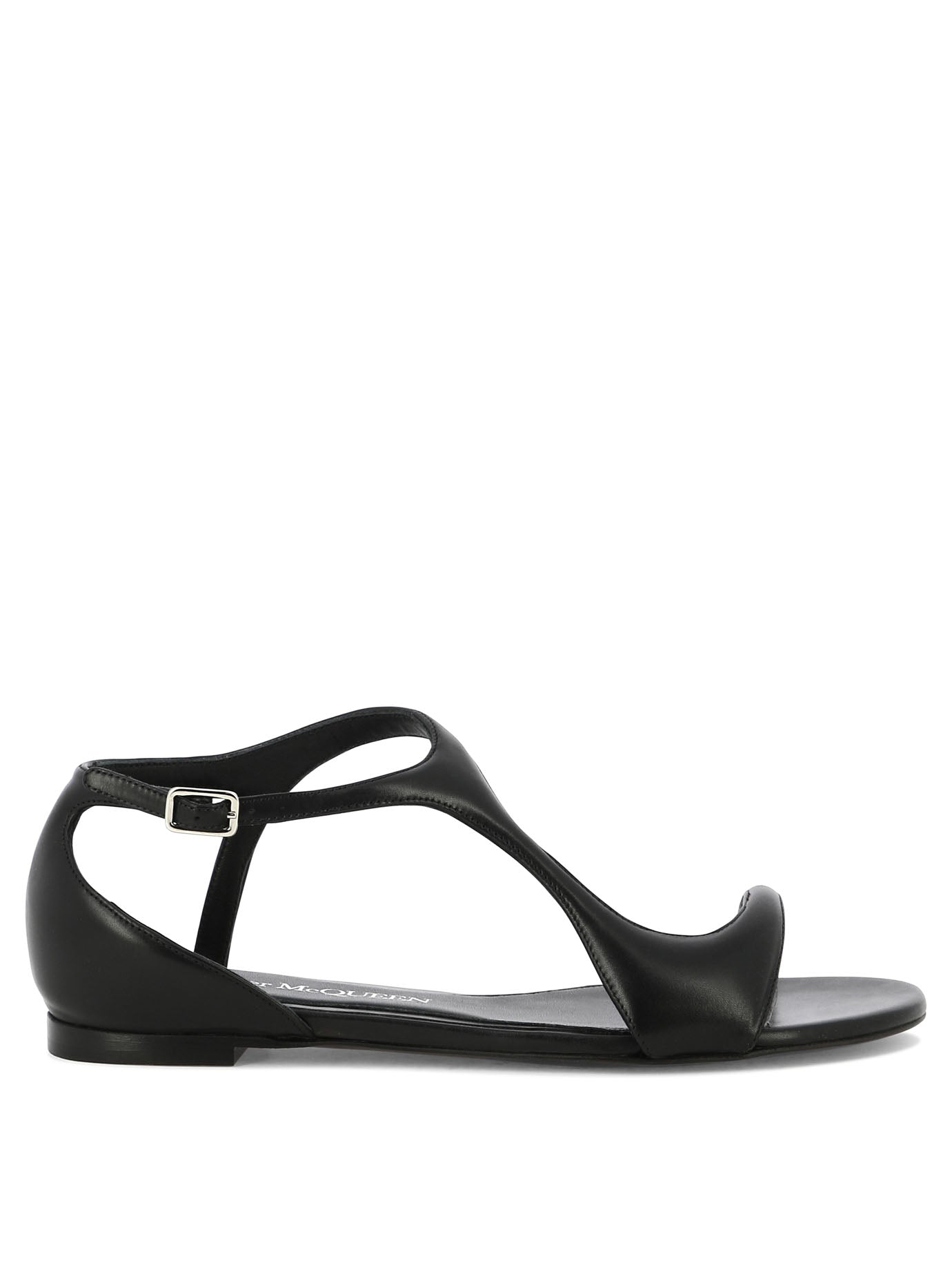 Alexander Mcqueen-Suppleness Sandali Nero-Donna