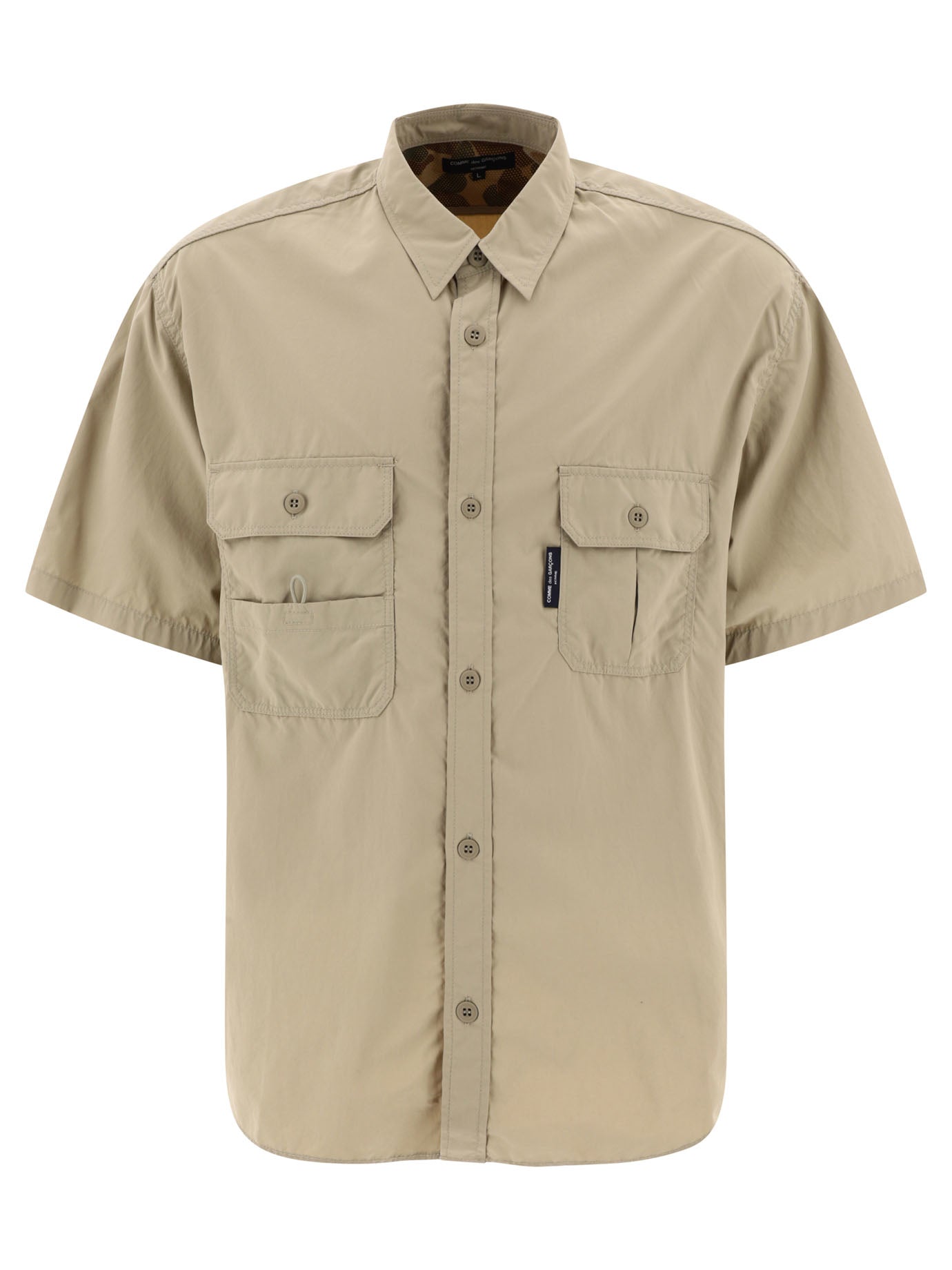 Comme Des GarçOns Homme-Cargo-Style Shirt Shirts Beige-Uomo