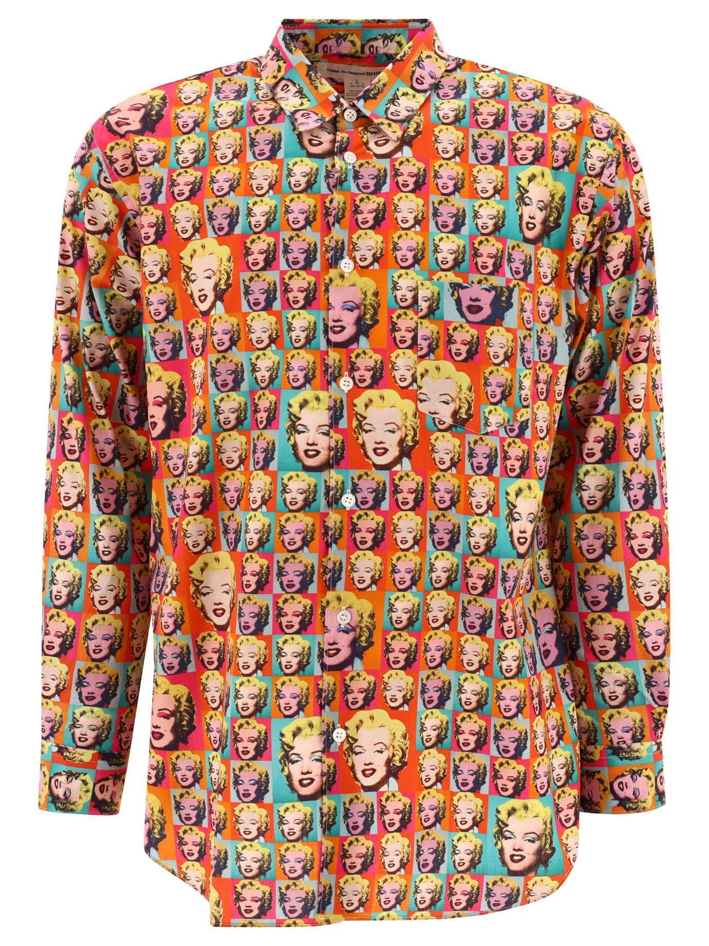 Comme Des GarçOns Shirt-Marilyn By Andy Warhol Shirts Arancione-Uomo