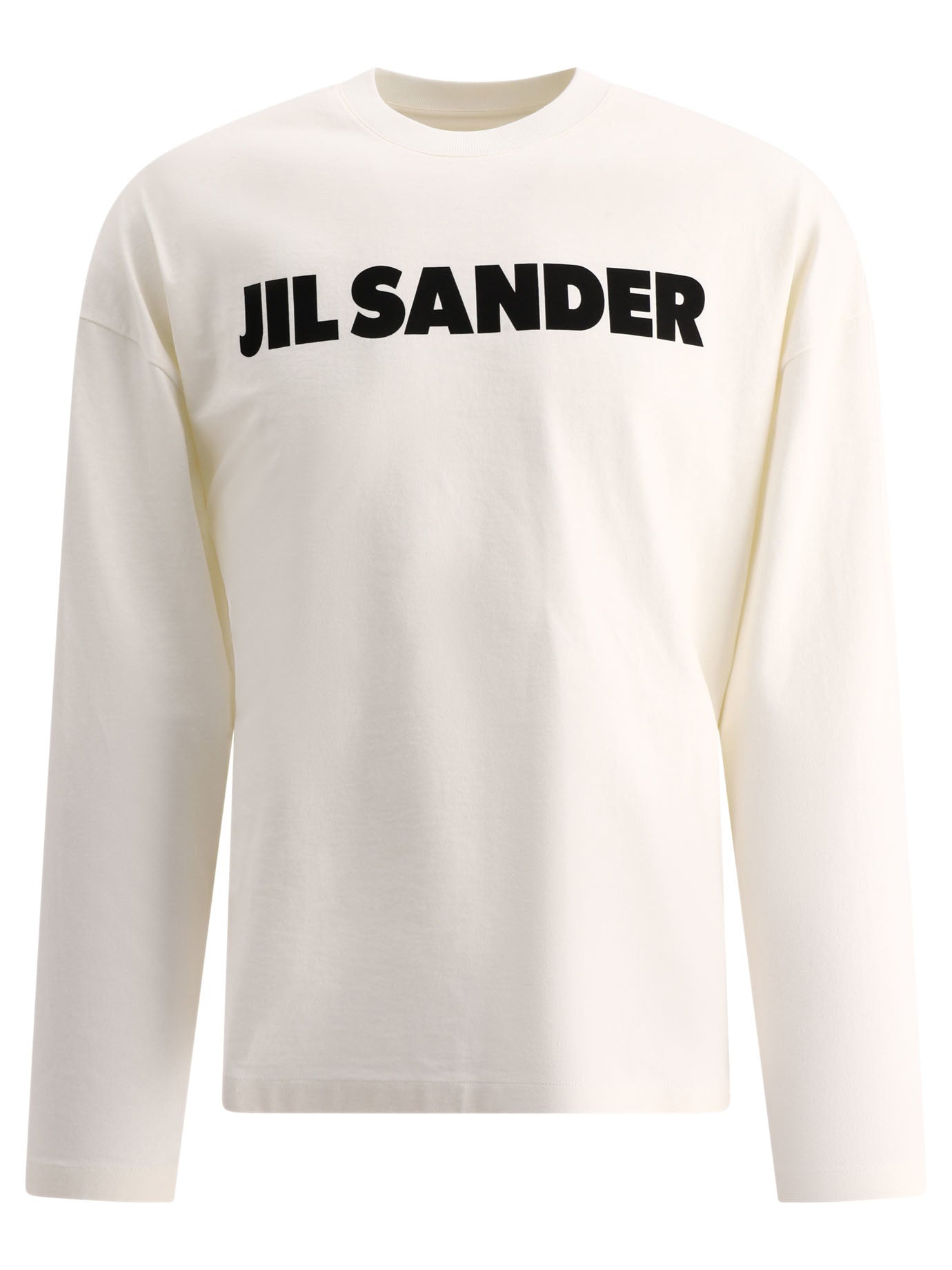 Jil Sander-T-Shirt With Logo T-Shirts Bianco-Uomo