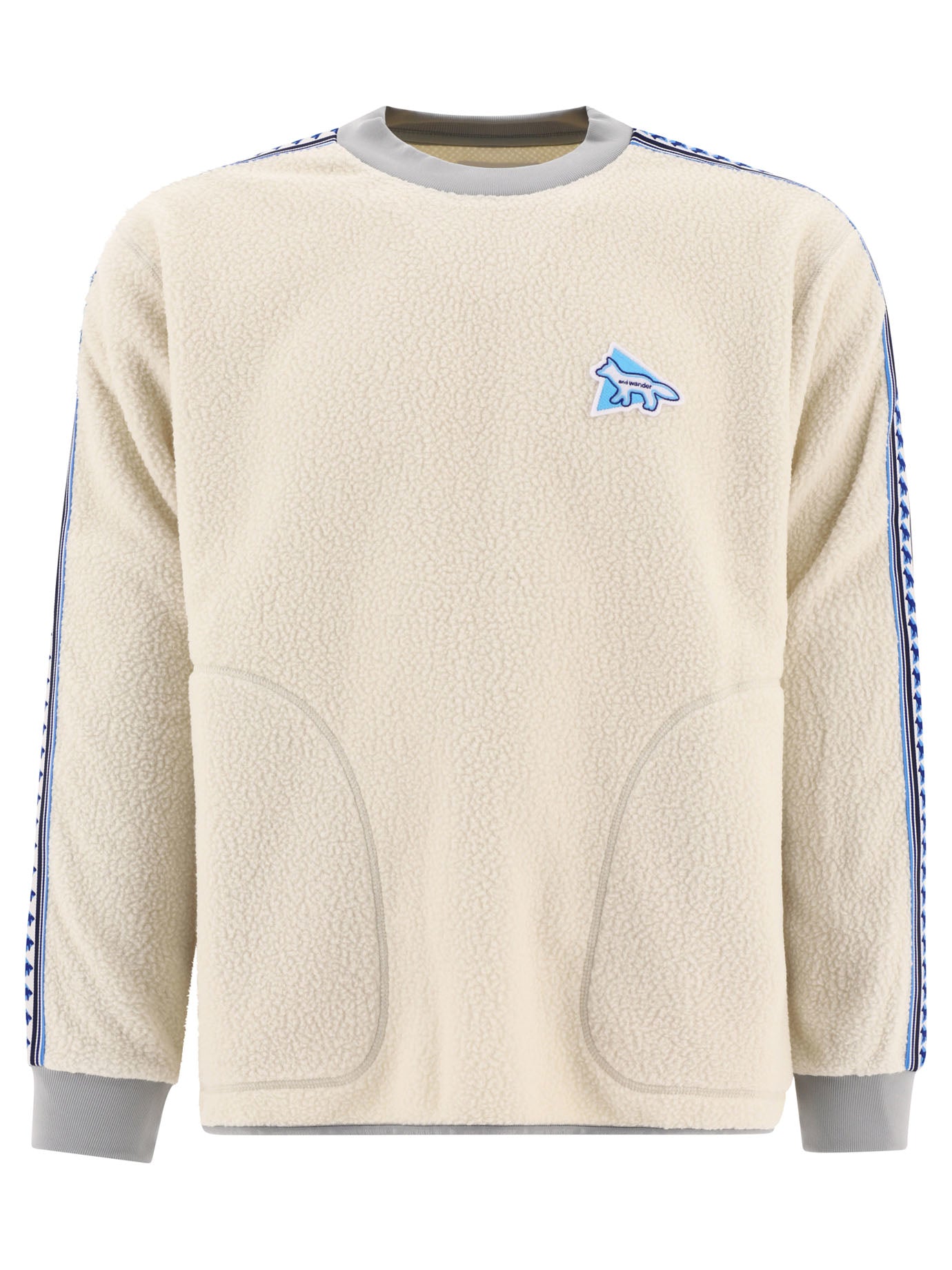 And Wander-And Wander X Maison Kitsuné Sweatshirts Bianco-Uomo