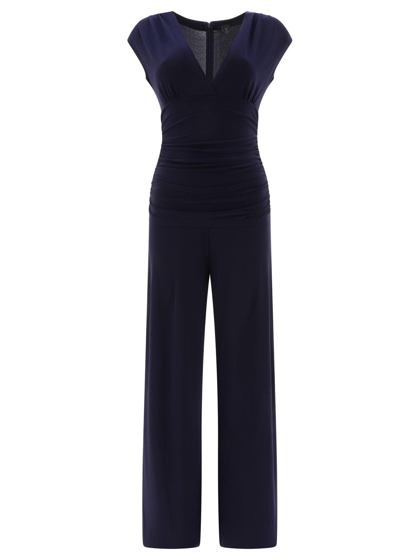 Norma Kamali-V-Neck Jumpsuit Abiti Blu-Donna