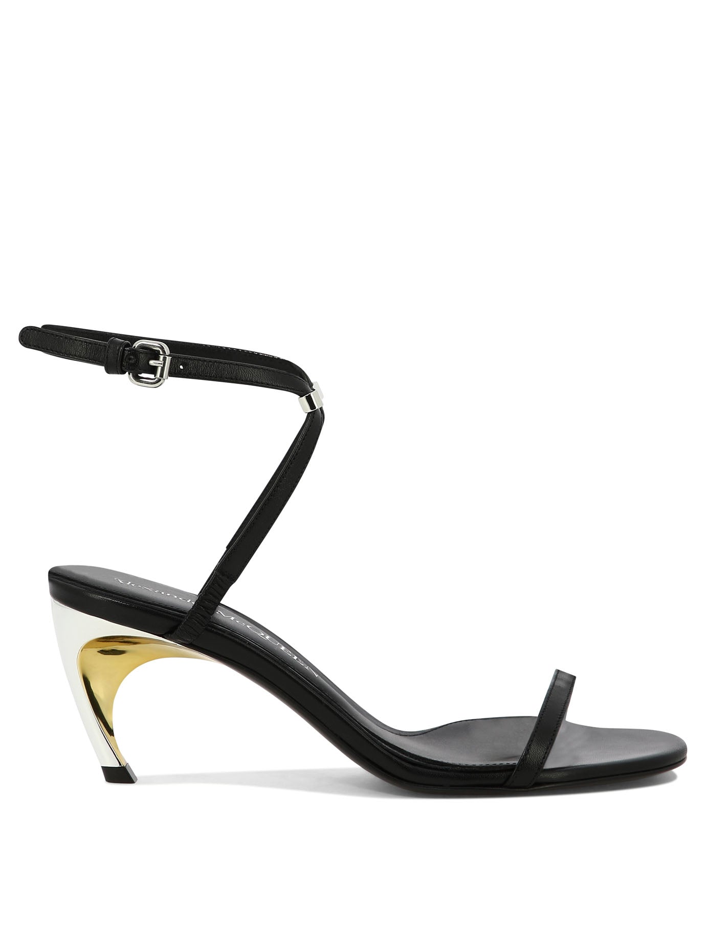 Alexander Mcqueen-Armadillo Sandali Nero-Donna