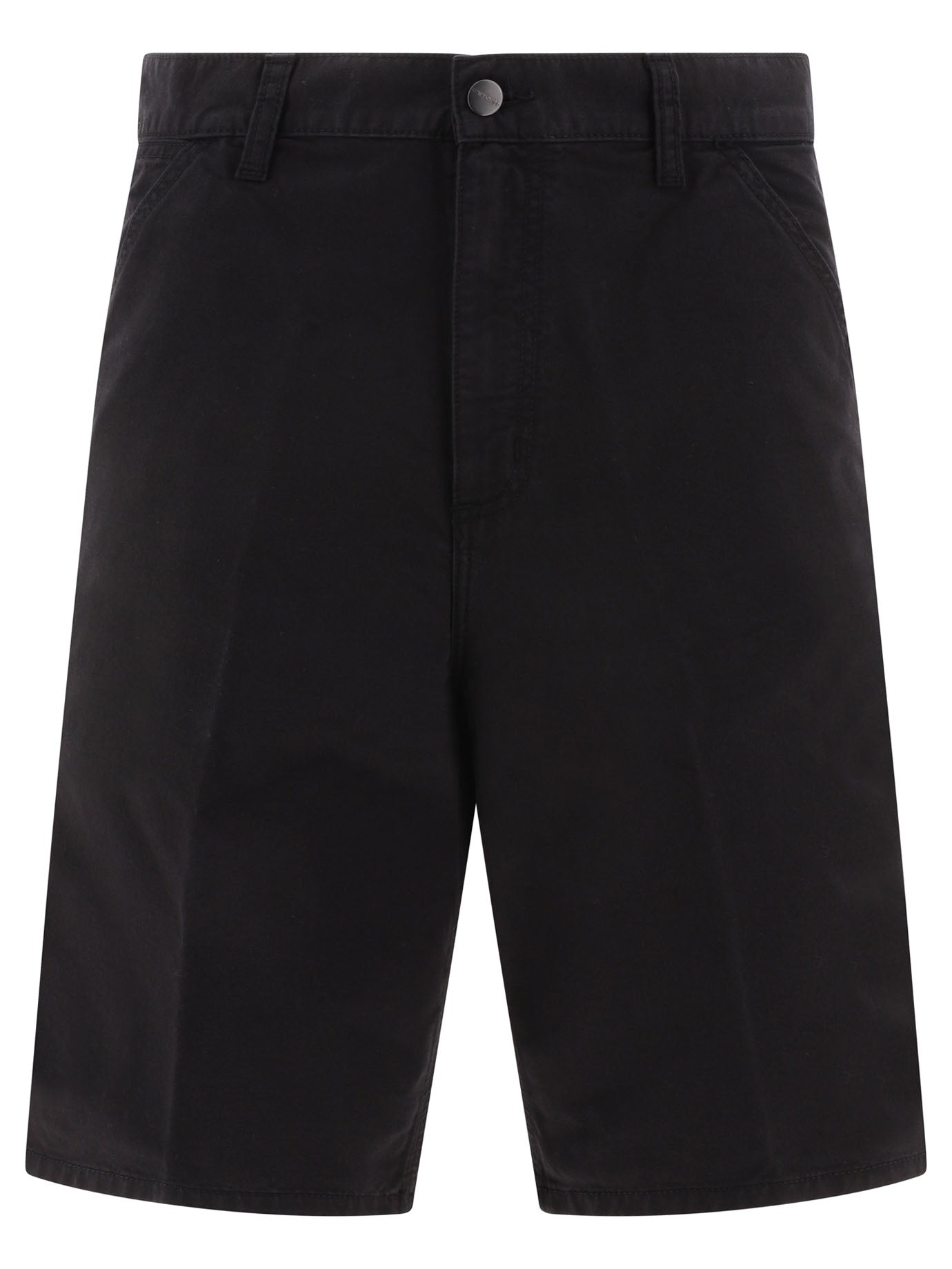 Carhartt Wip-Single Knee Short Nero-Uomo