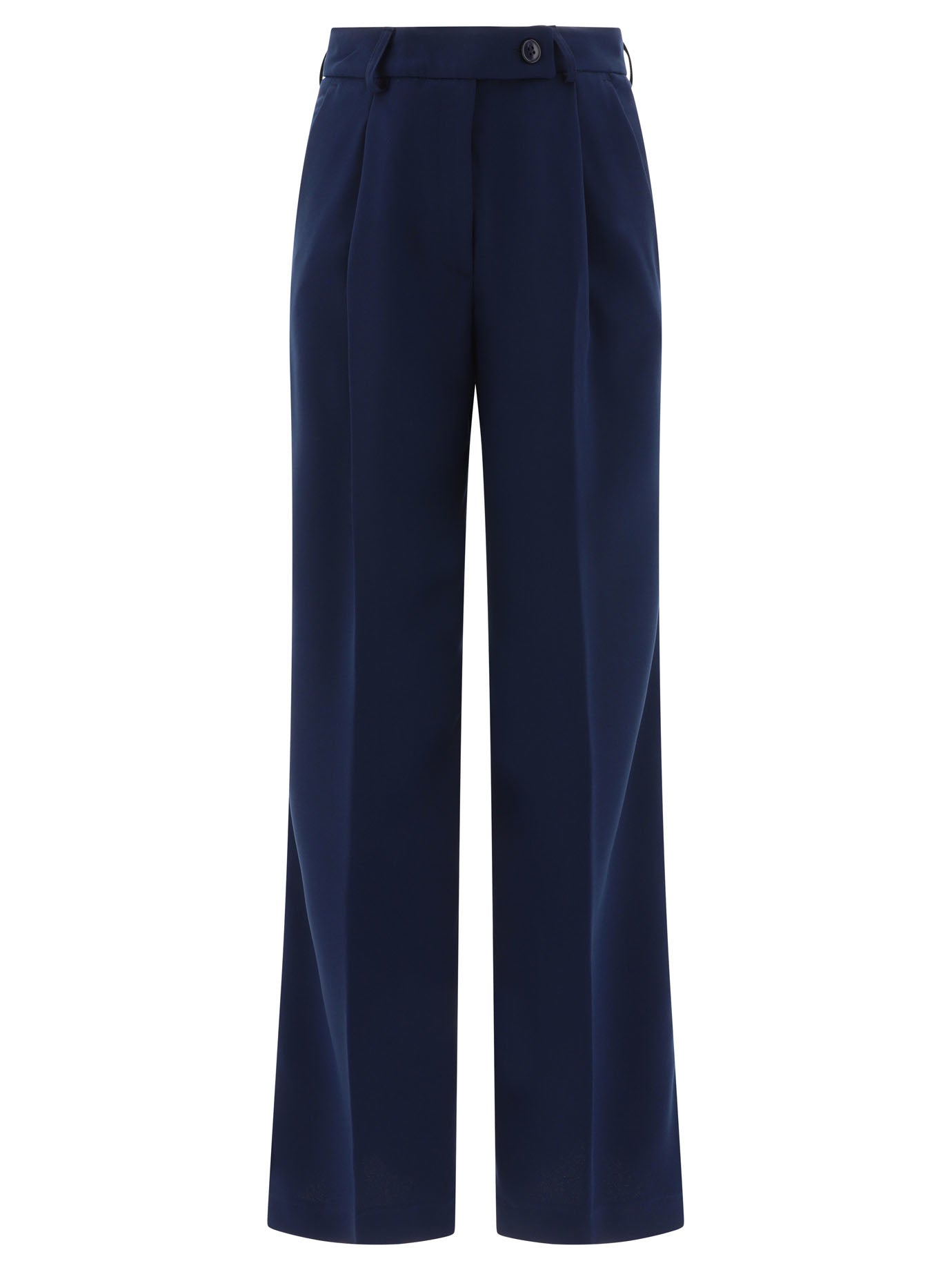 F. It-Tailored With Pressed Crease Trousers Blu-Donna