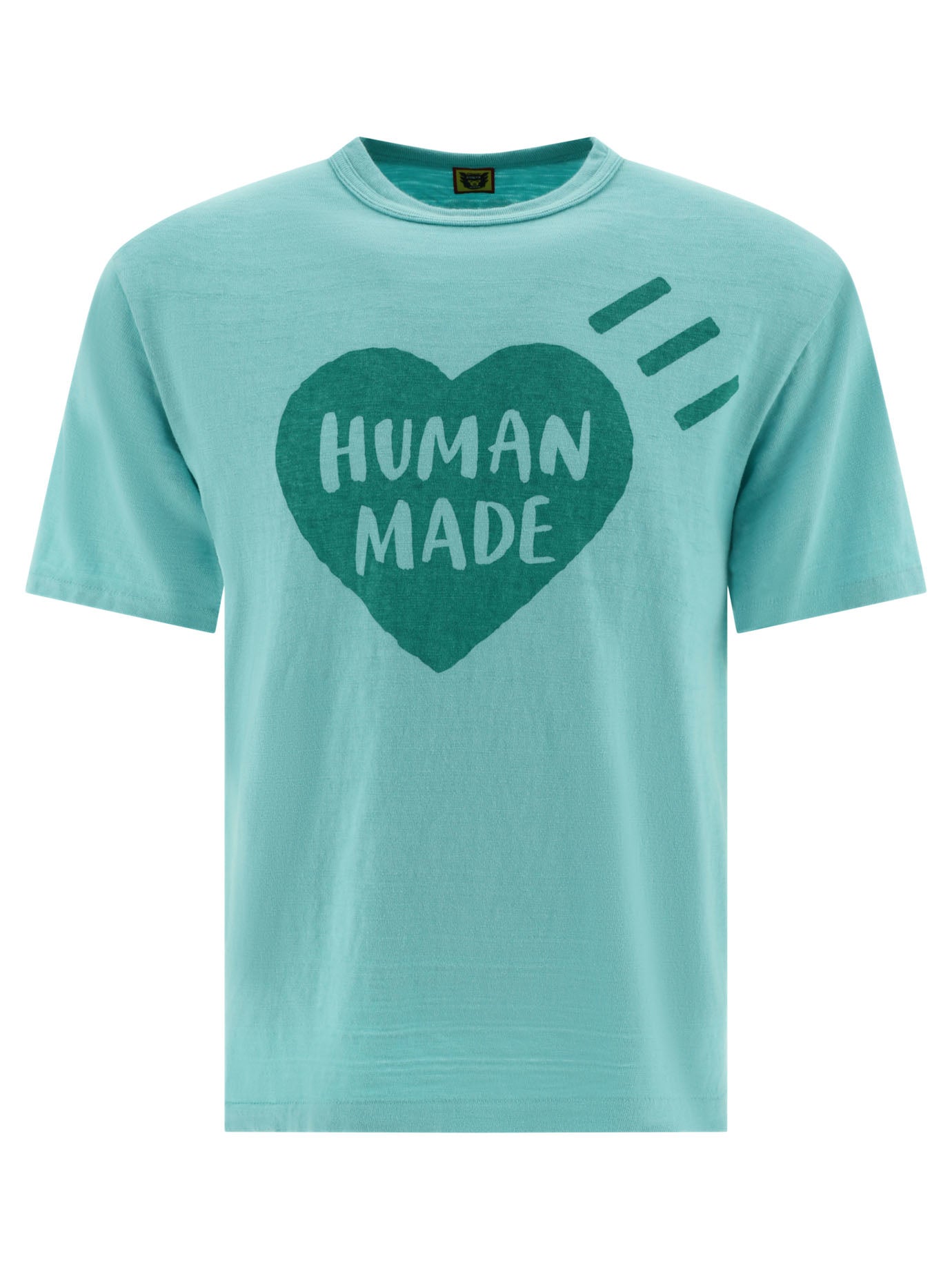 Human Made-T-Shirt With Printed Logo T-Shirts Verde-Uomo