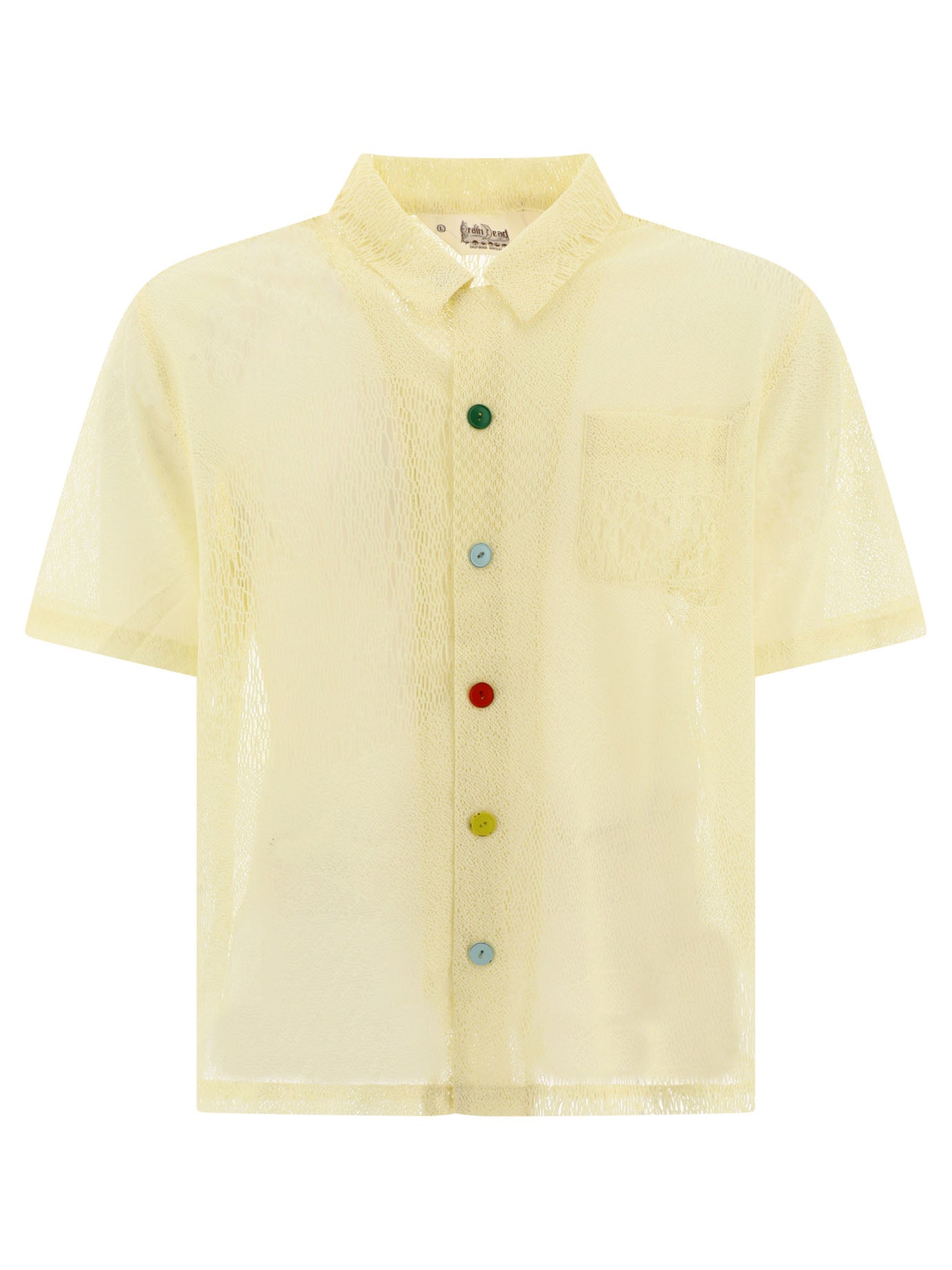 Brain Dead-Engineered Mesh Shirts Giallo-Uomo