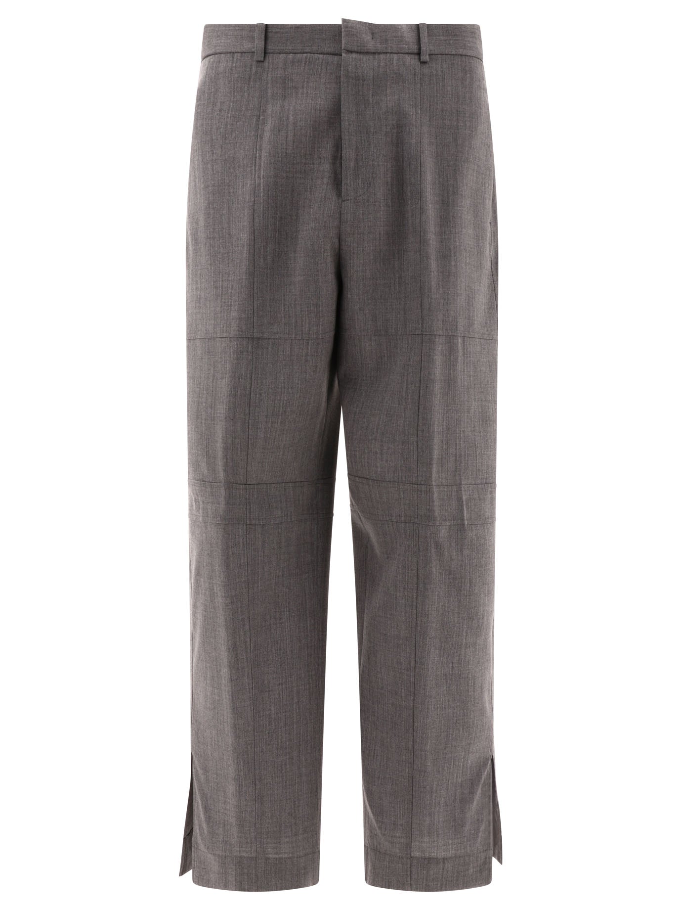 Jil Sander-Ripstop Trousers Grey-Uomo