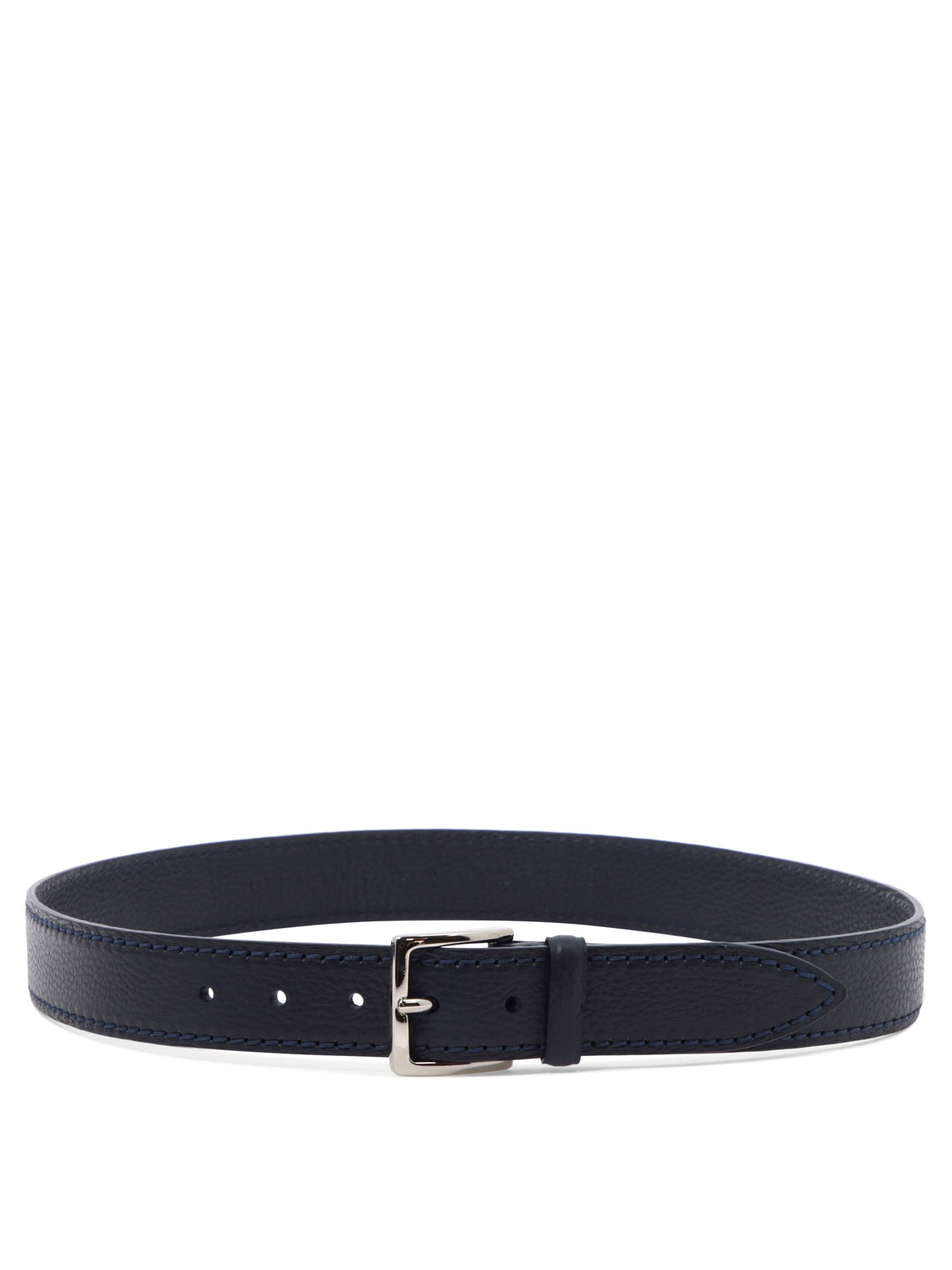 Orciani-Dollar Leather Belt Cinture Blu-Uomo