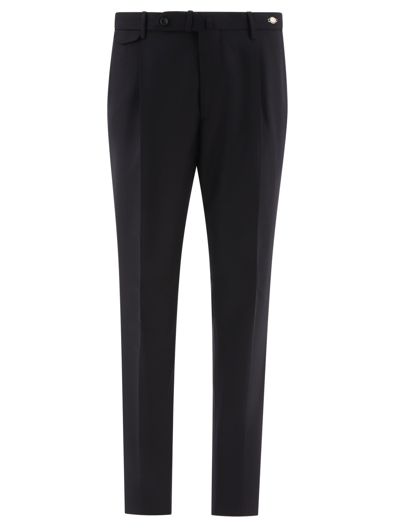 Tagliatore-Tailored Wool Trousers Nero-Uomo