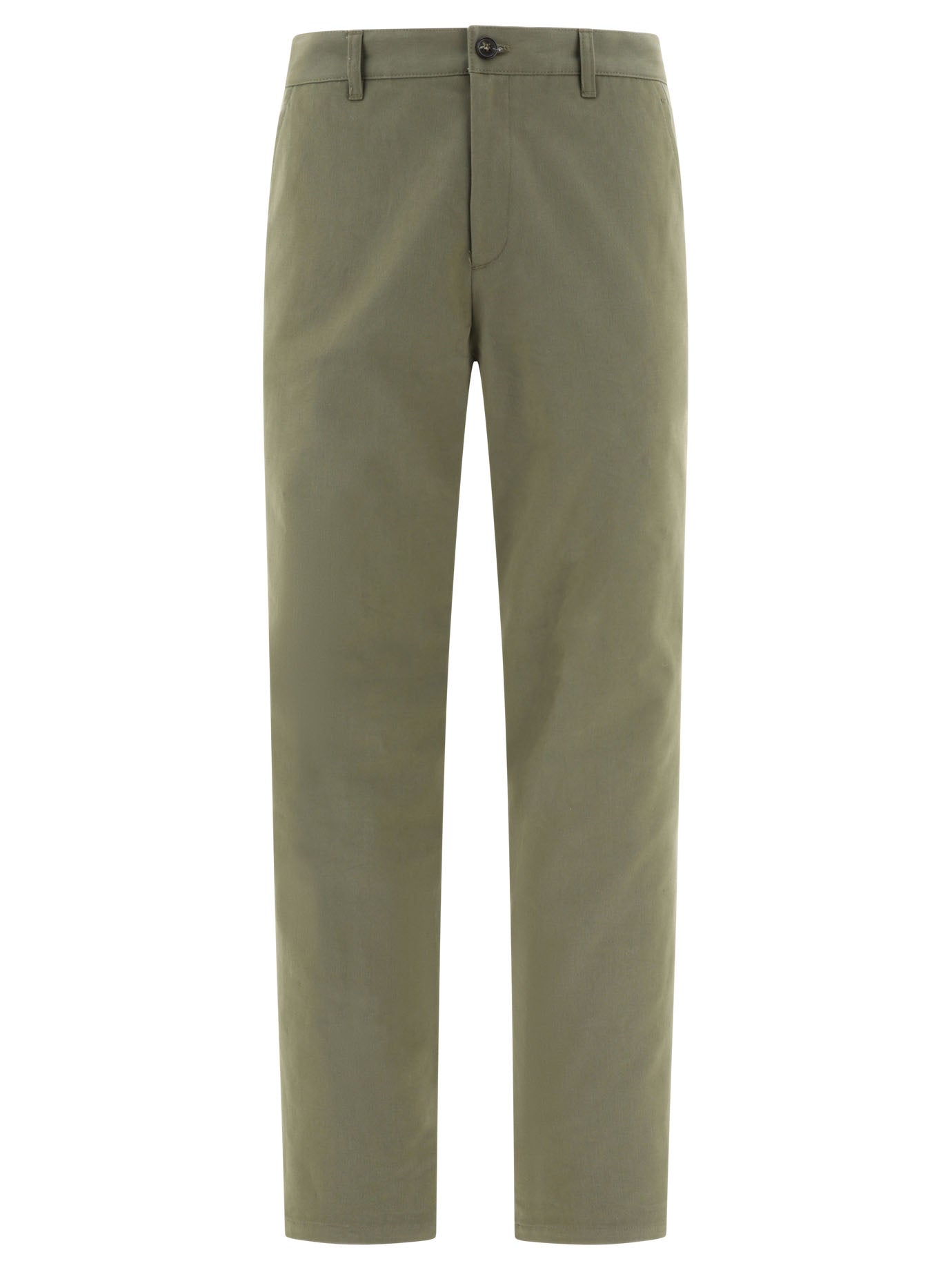 A. P.C.-Chino Ville Trousers Verde-Uomo