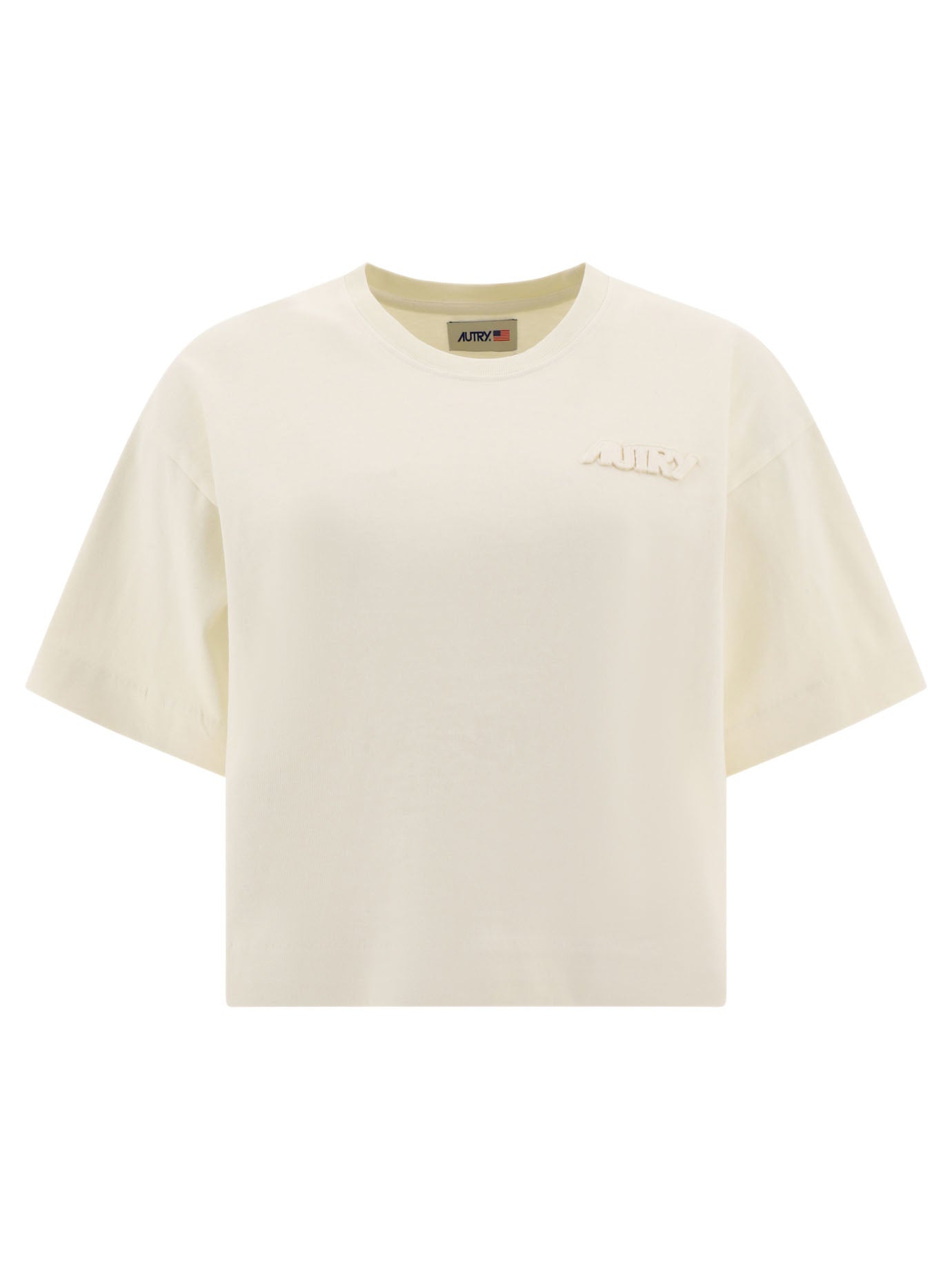 Autry-T-Shirt With Logo T-Shirts Bianco-Donna