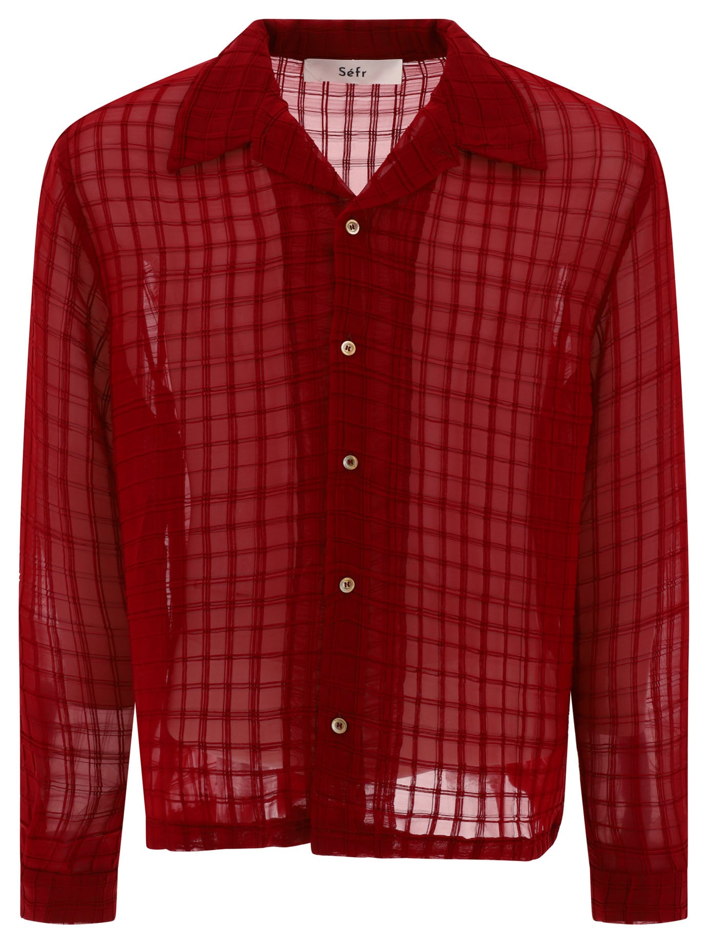 SéFr-Sancho Shirts Bordeaux-Uomo