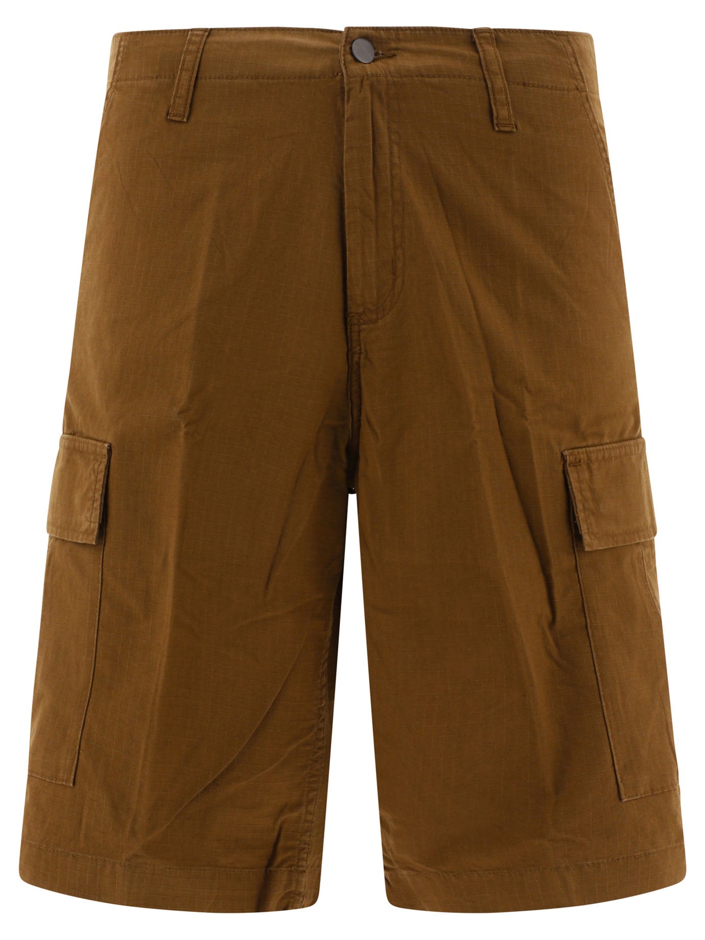 Carhartt Wip-Regular Cargo Short Marrone-Uomo