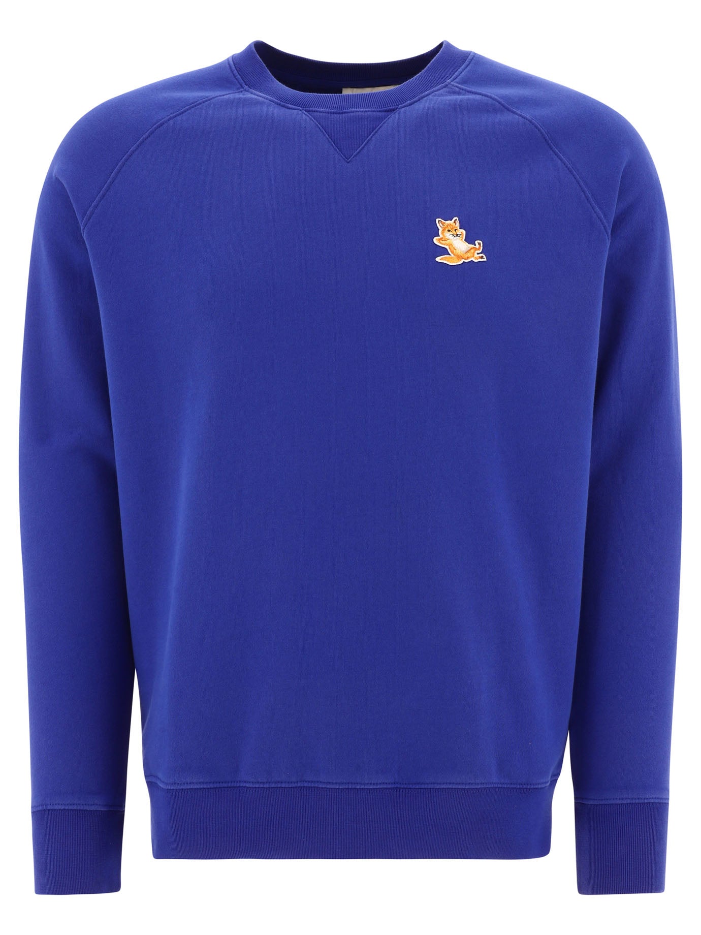 Maison Kitsuné-Chillax Fox Sweatshirts Blu-Uomo