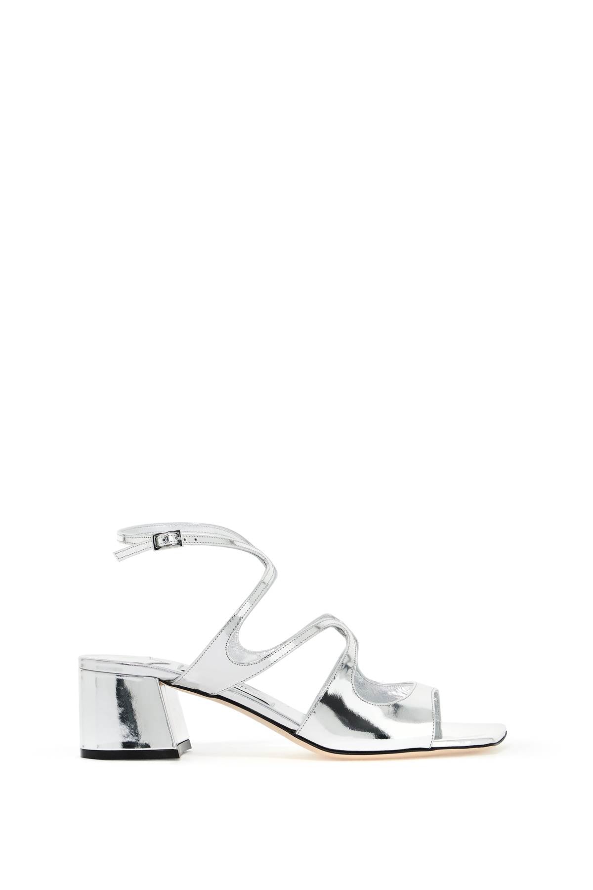 Jimmy Choo-Sandali Azilia 45 In Pelle Metallizzata-Donna