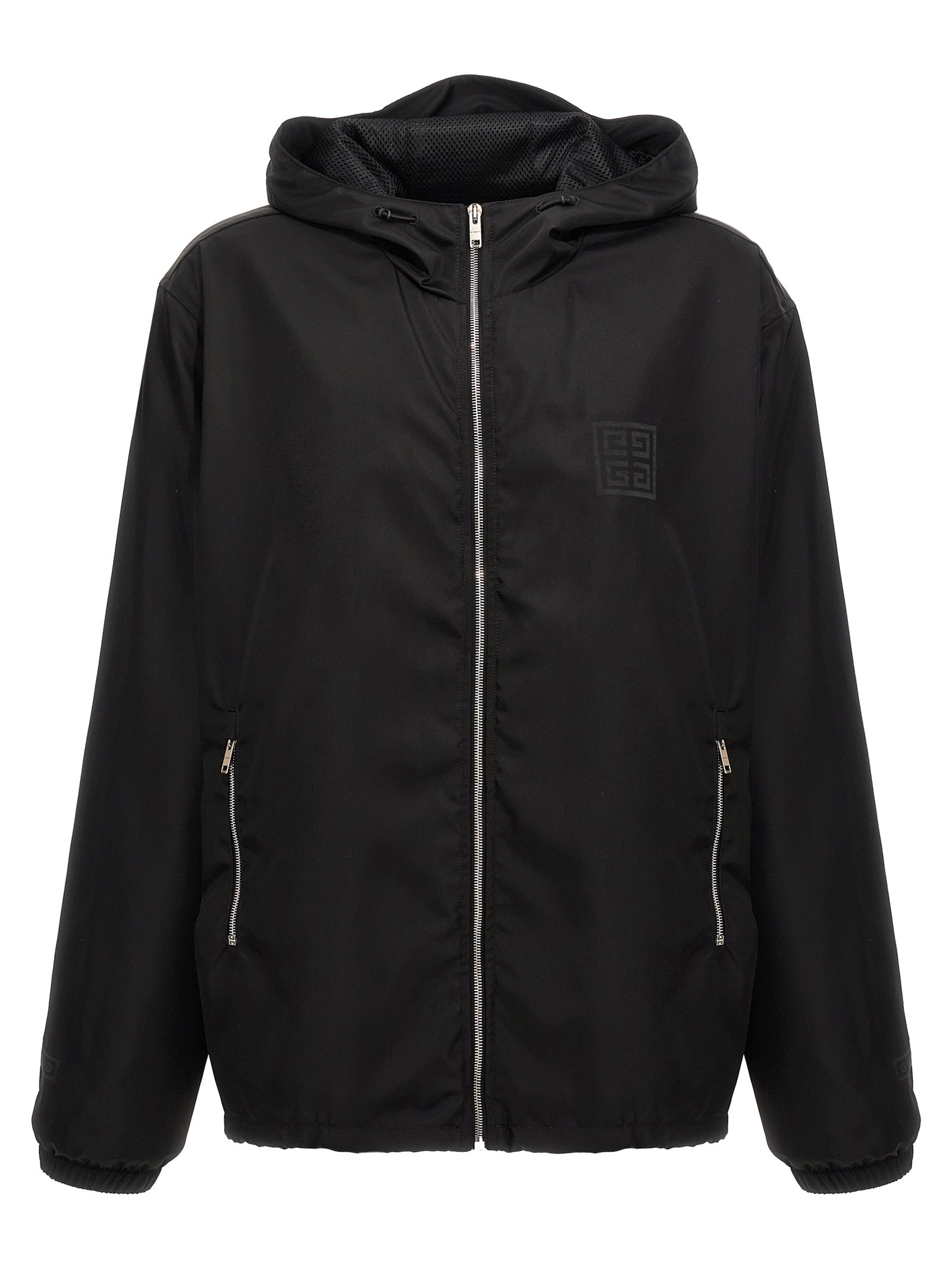 Givenchy-Logo Anorak Felpe Nero-Uomo