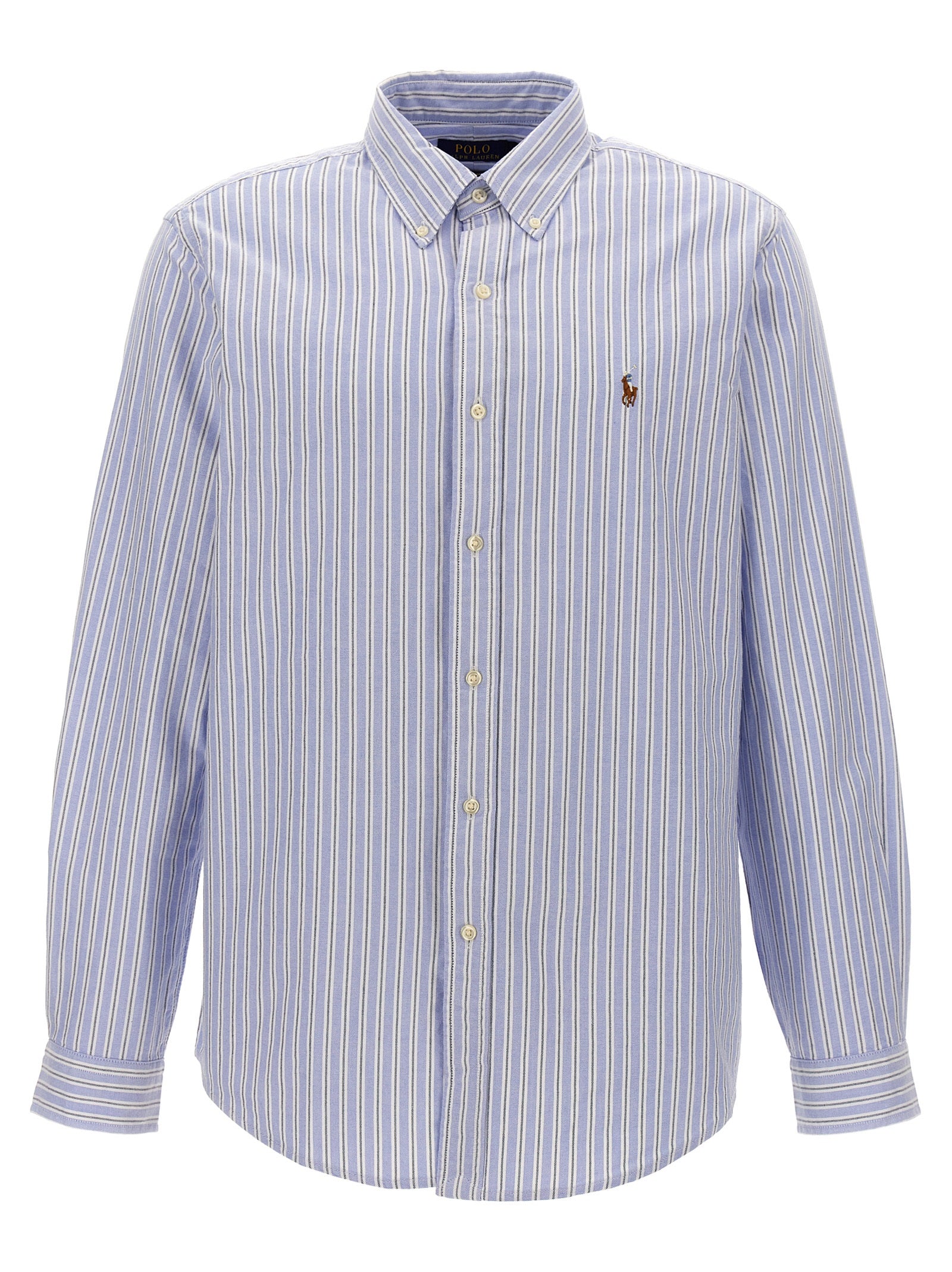 Polo Ralph Lauren-Logo Embroidery Shirt Camicie Celeste-Uomo