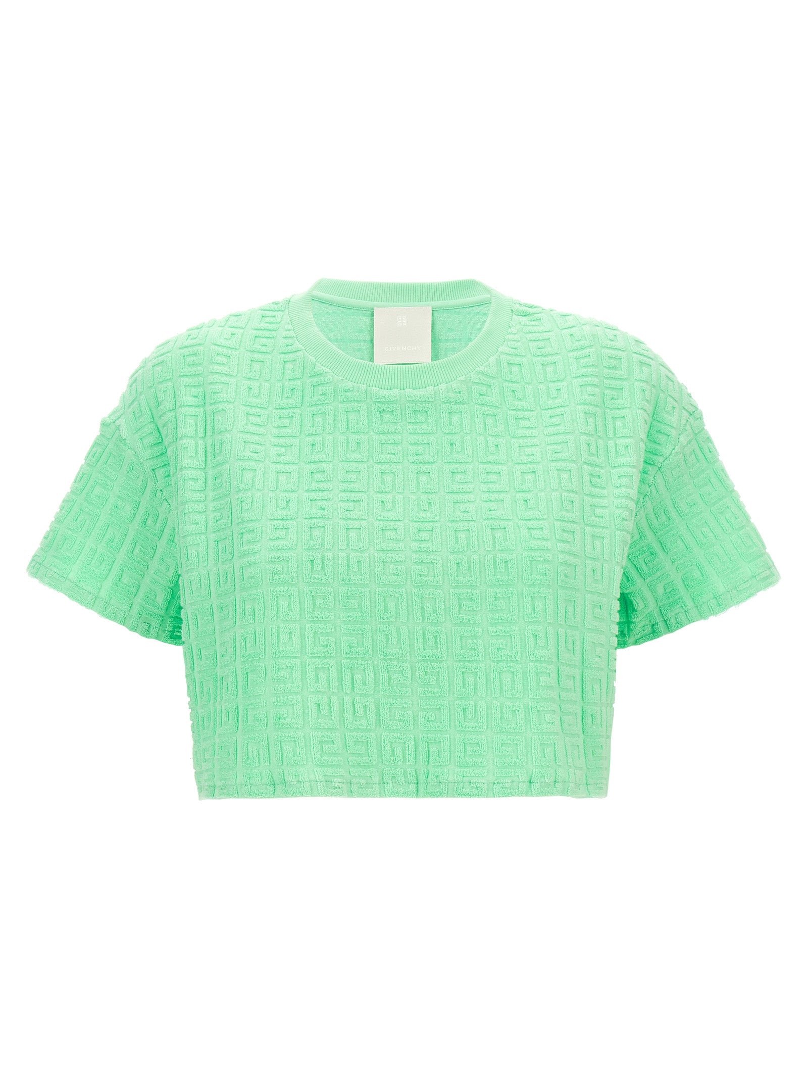 Givenchy-Cropped Capsule Plage T Shirt Verde-Donna