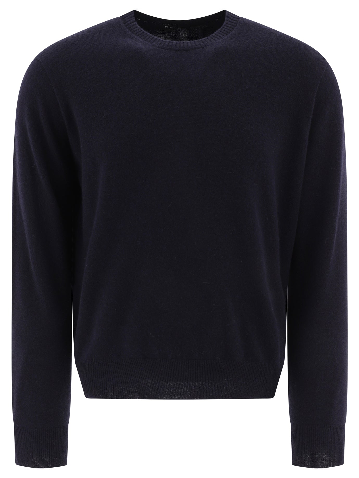 Tom Ford-Cashmere Crewneck Sweater Knitwear Blu-Uomo