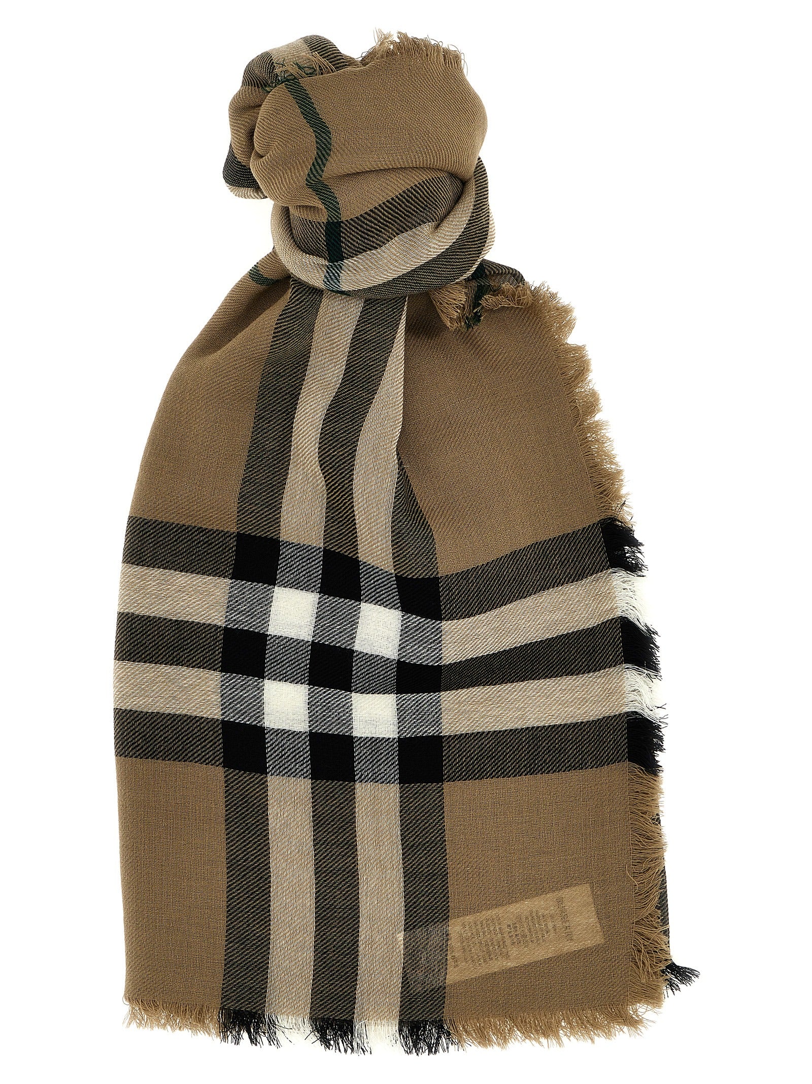 Burberry-Check Scarf Sciarpe Multicolor-Uomo