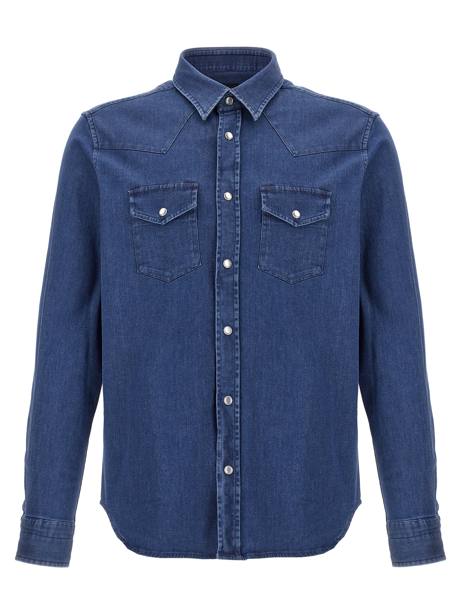 Tom Ford-Western Camicie Blu-Uomo