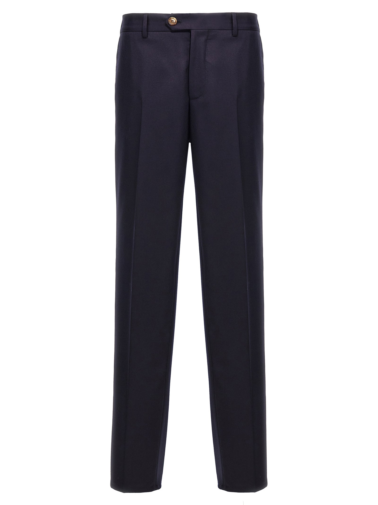 Brunello Cucinelli-Smart Pantaloni Blu-Uomo