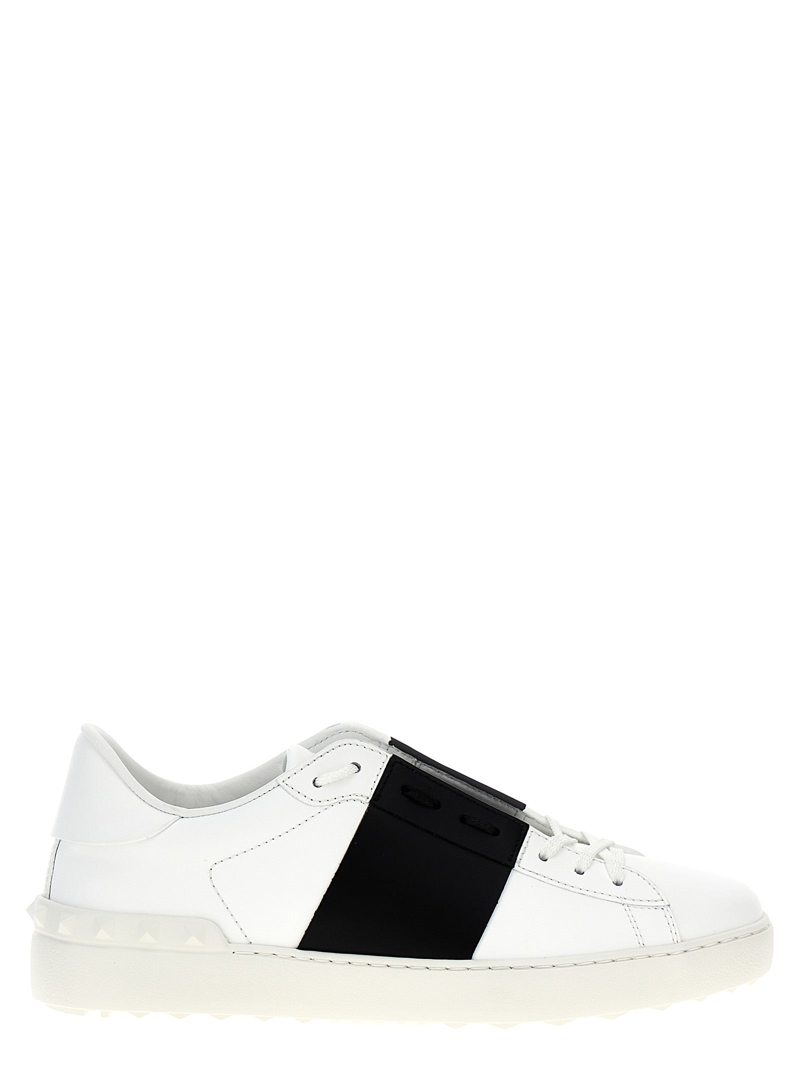 Valentino Garavani-Open Sneakers Bianco/Nero-Uomo