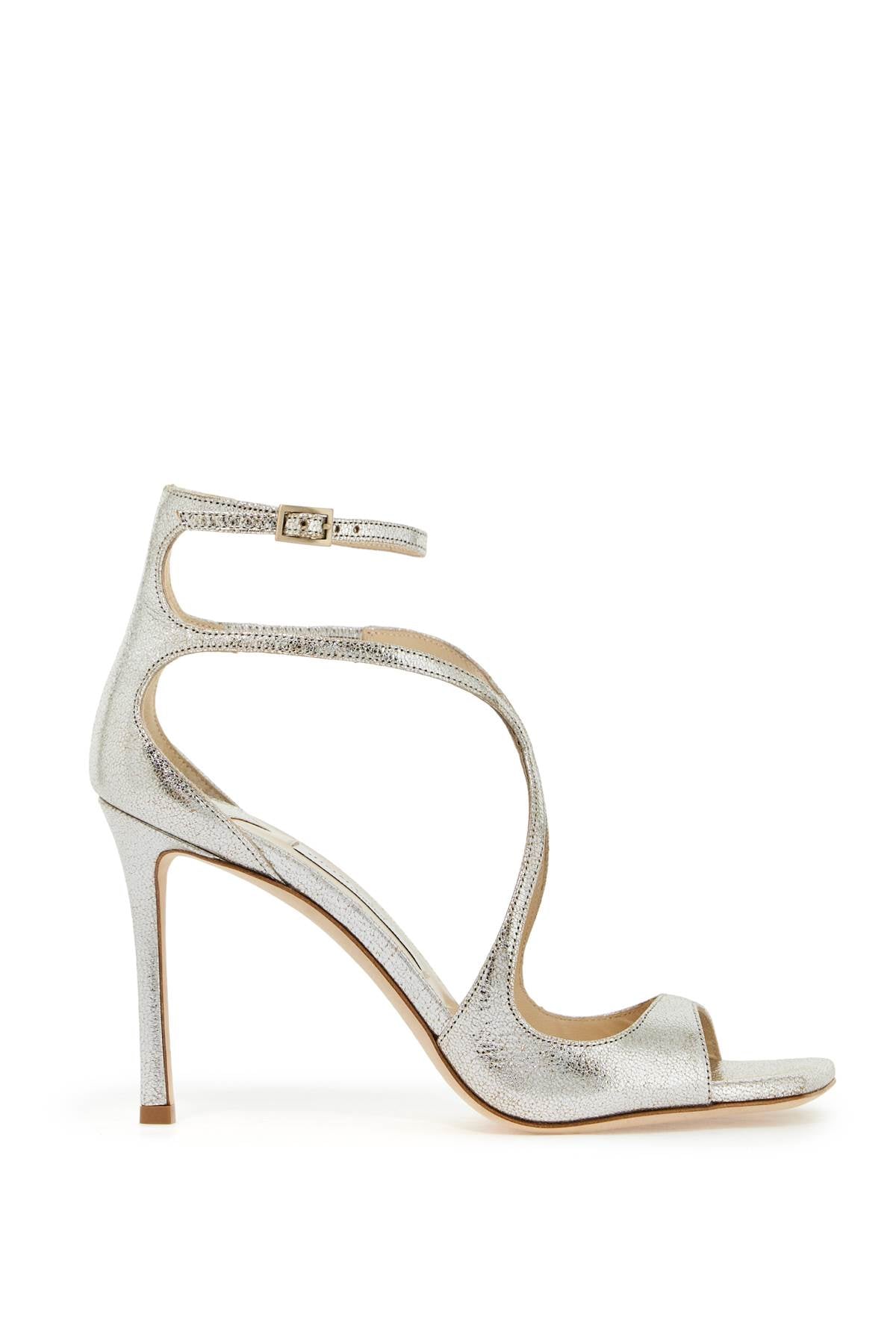 Jimmy Choo-Sandali Azia 95 In Pelle Laminata-Donna