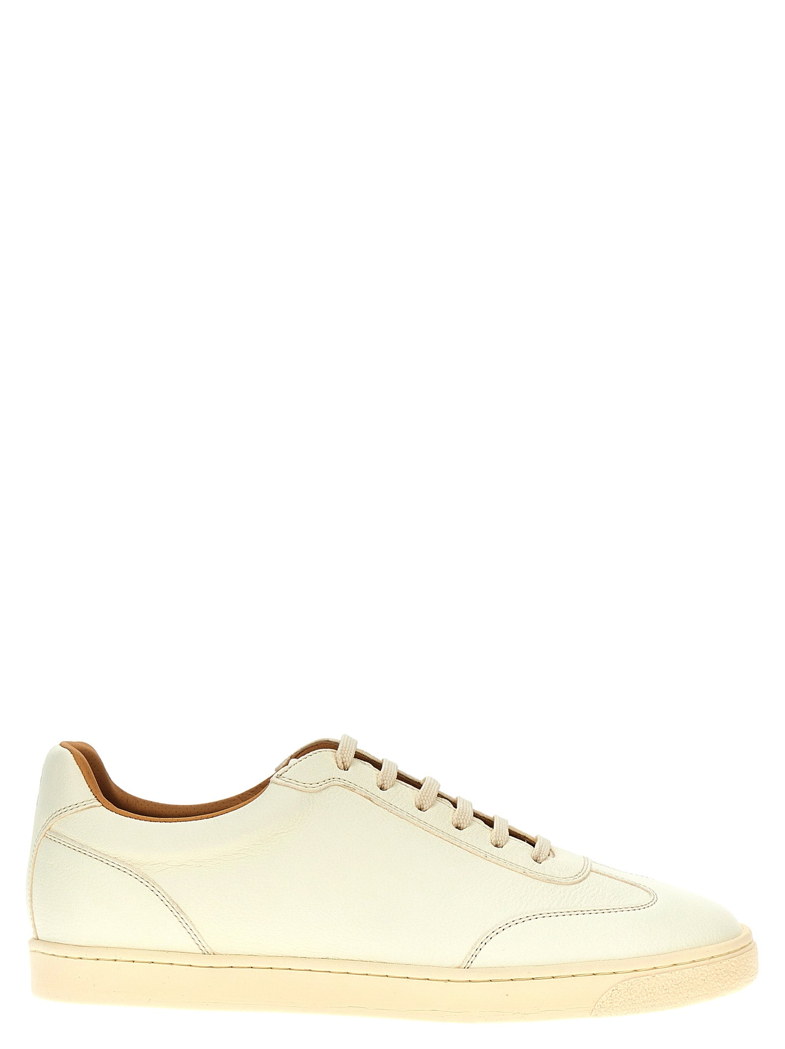 Brunello Cucinelli-Leather Sneakers Multicolor-Uomo