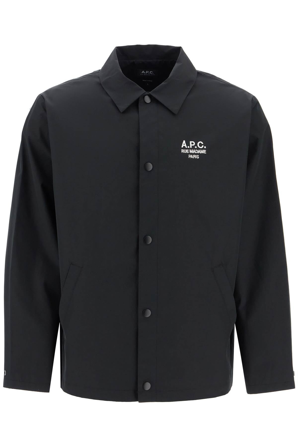 A. P.C.-Overshirt Regis In Misto Cotone-Uomo