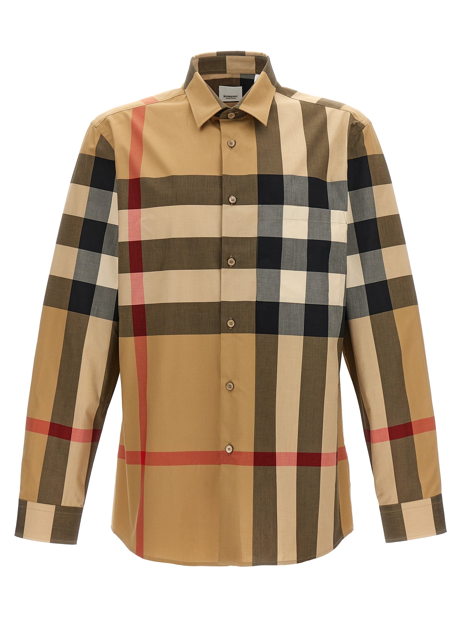 Burberry-Summerton Camicie Beige-Uomo