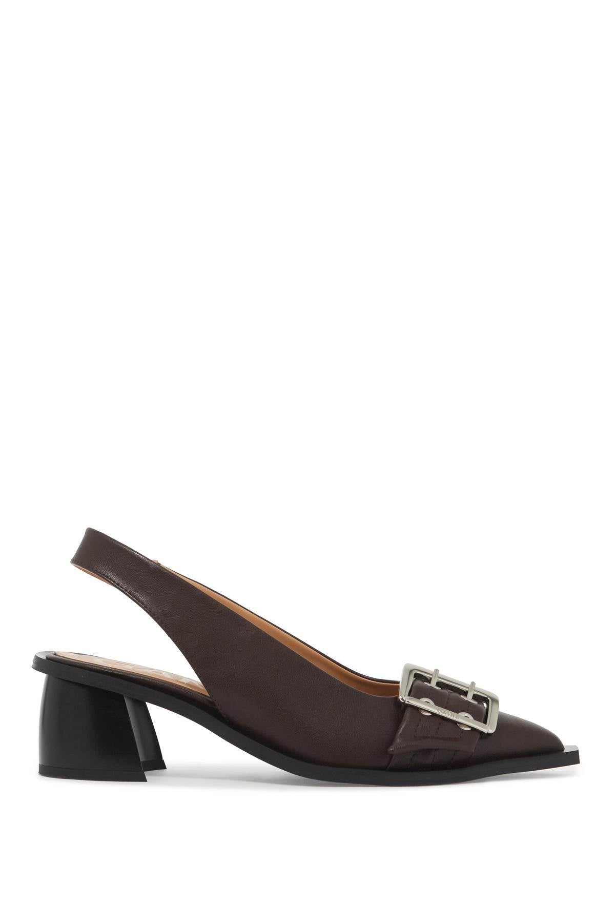 Ganni-Decolleté Slingback Feminine Buckle-Donna