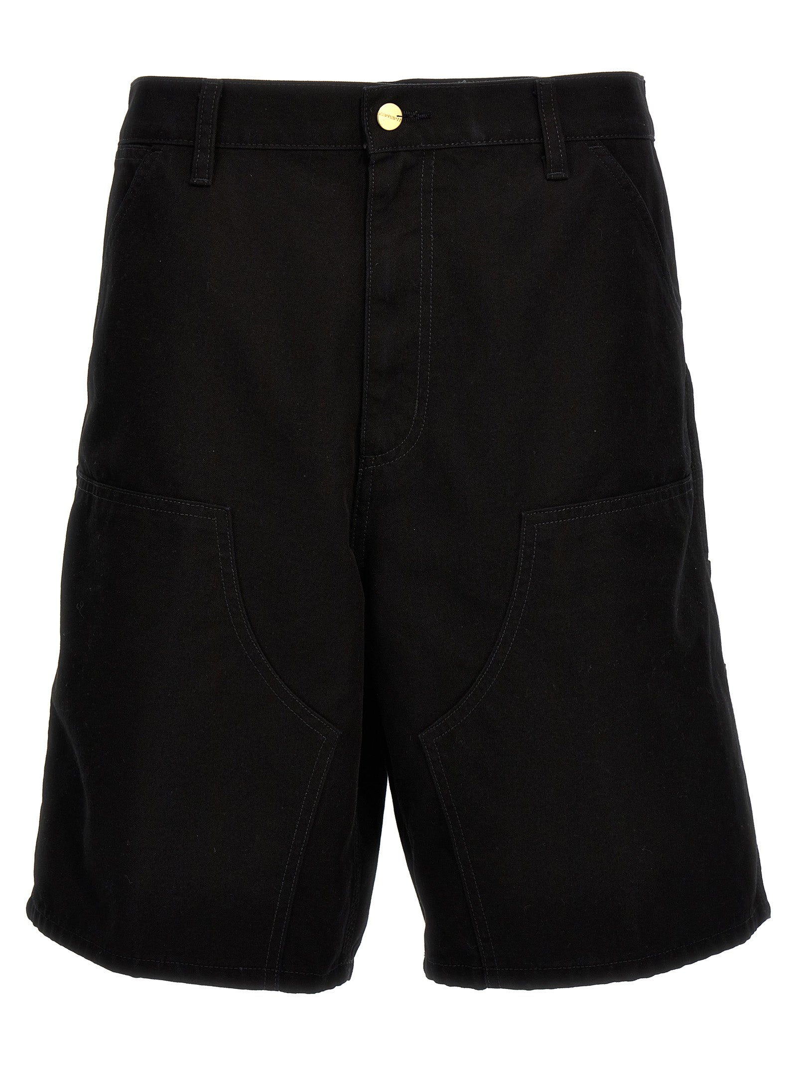 Carhartt Wip-Double Knee Bermuda, Short Nero-Uomo