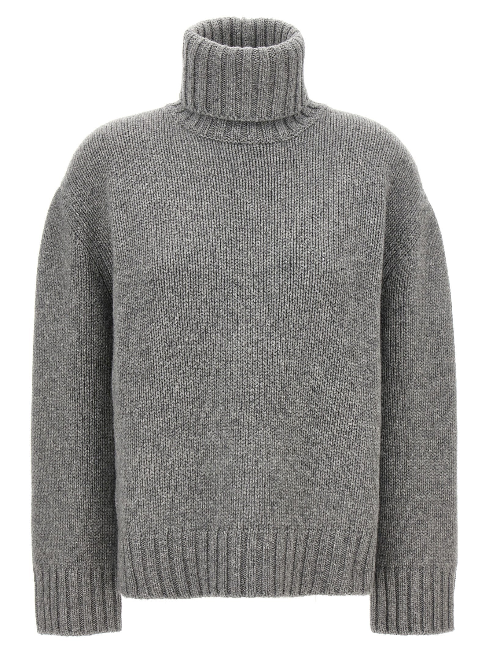 Fabiana Filippi-High Neck Sweater Maglioni Grigio-Donna