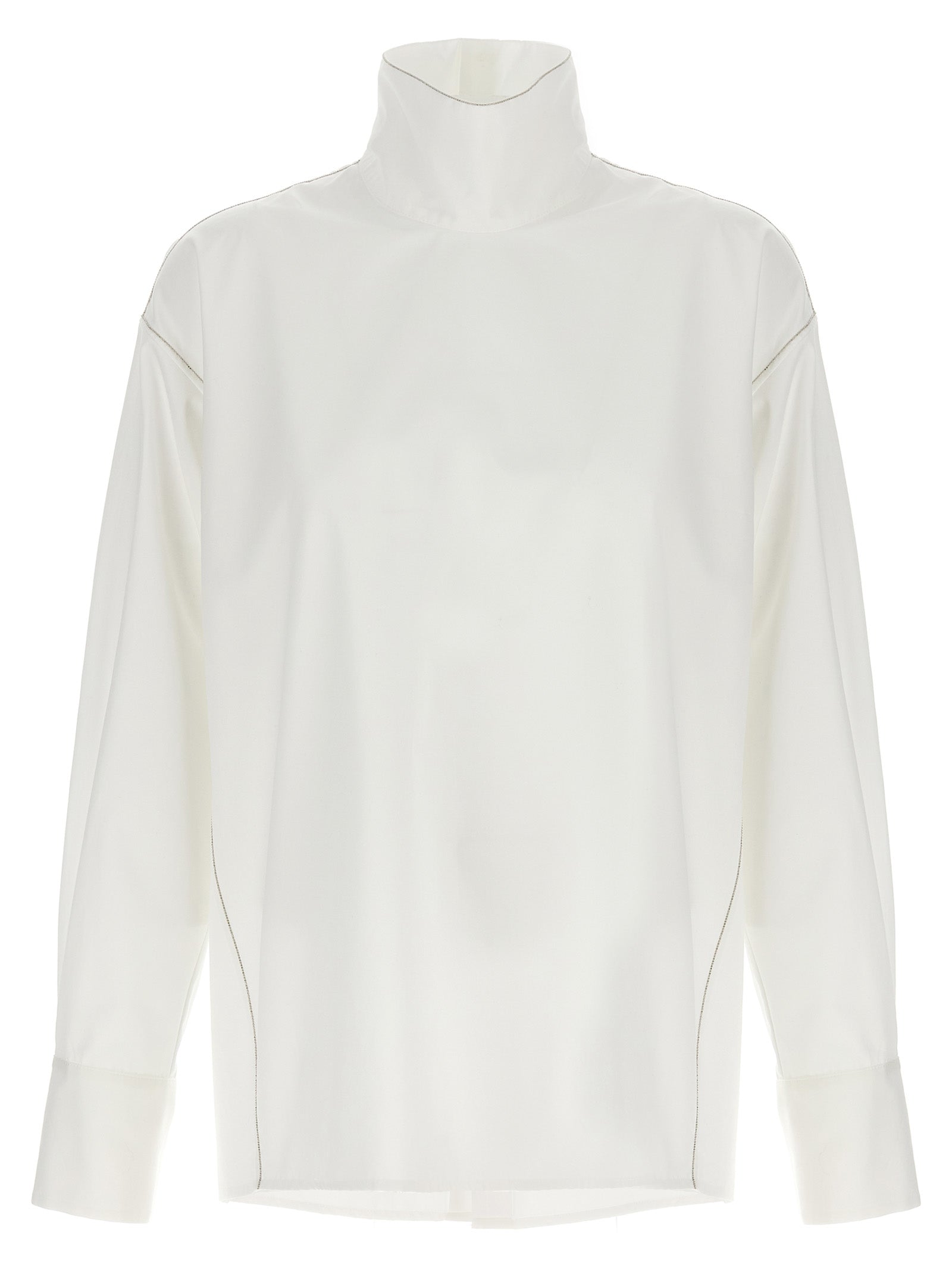 Fabiana Filippi-Jewel Detail Shirt Camicie Bianco-Donna