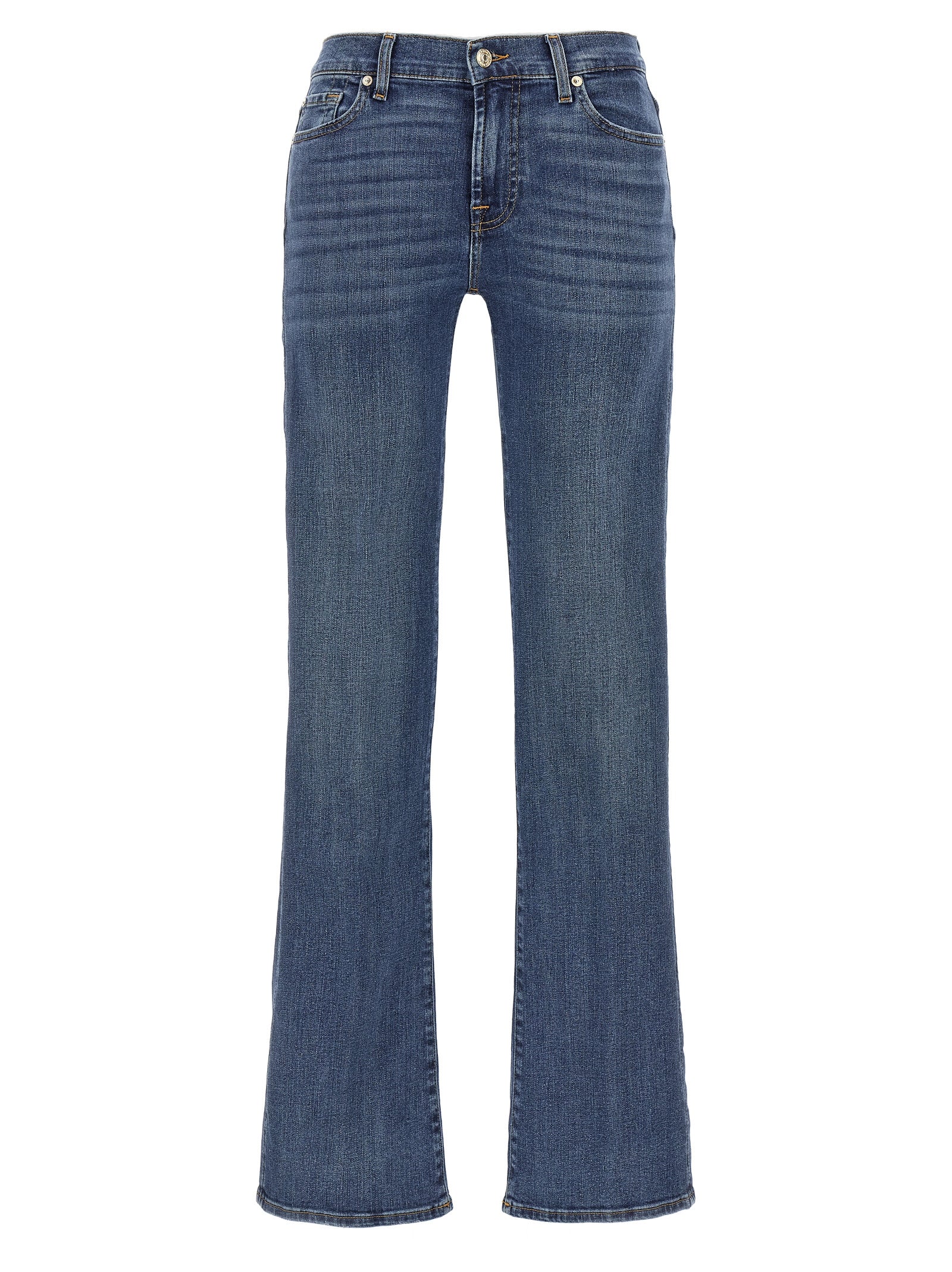 7 For All Mankind-Bootcut Jeans Blu-Donna