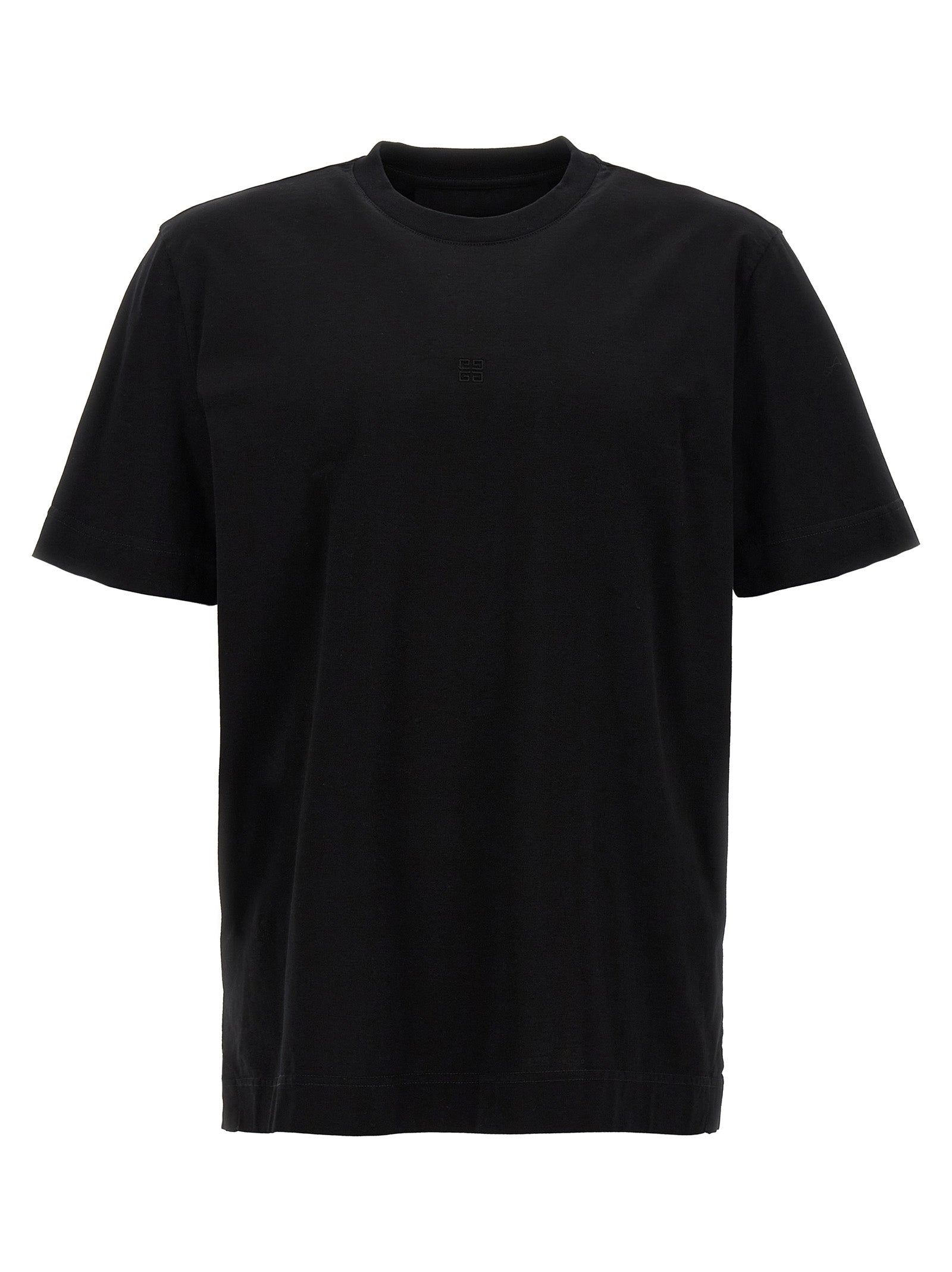 Givenchy-Embroidery T Shirt Nero-Uomo