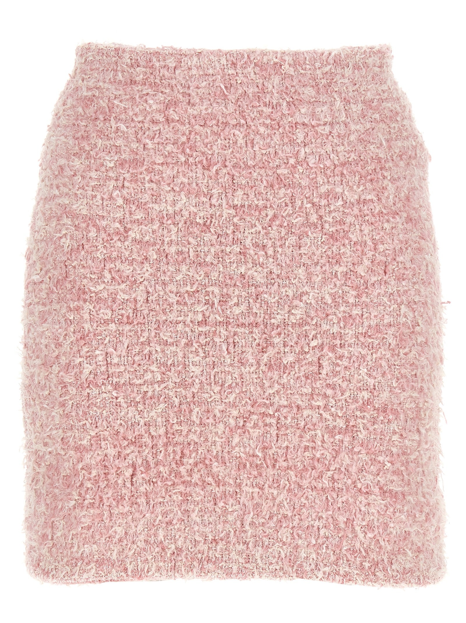 Balenciaga-Tweed Skirt Gonne Rosa-Donna