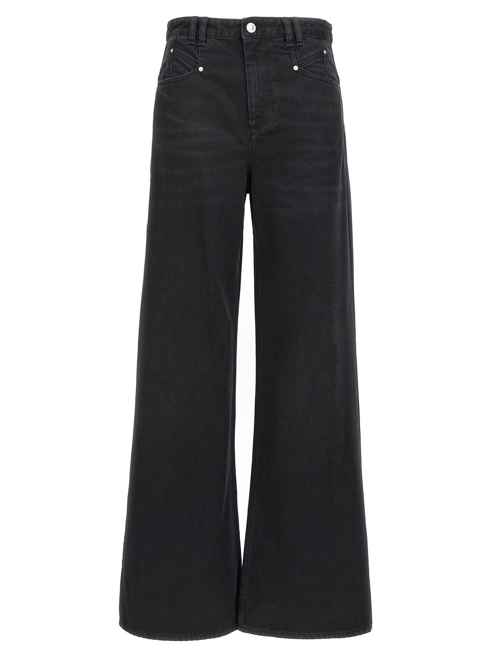 Isabel Marant-Lemony Jeans Nero-Donna