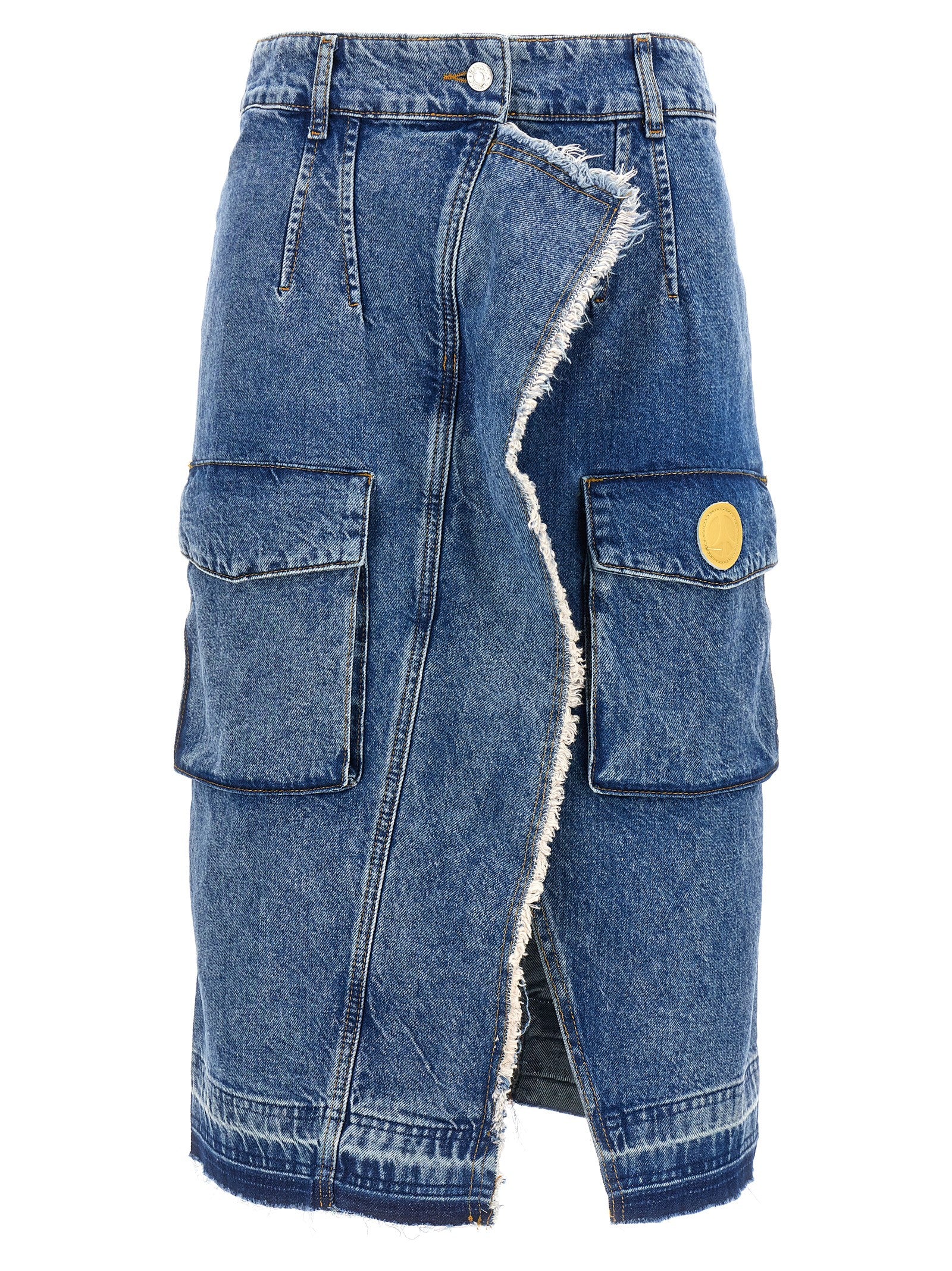 Mo5ch1no Jeans-Denim Skirt Gonne Celeste-Donna