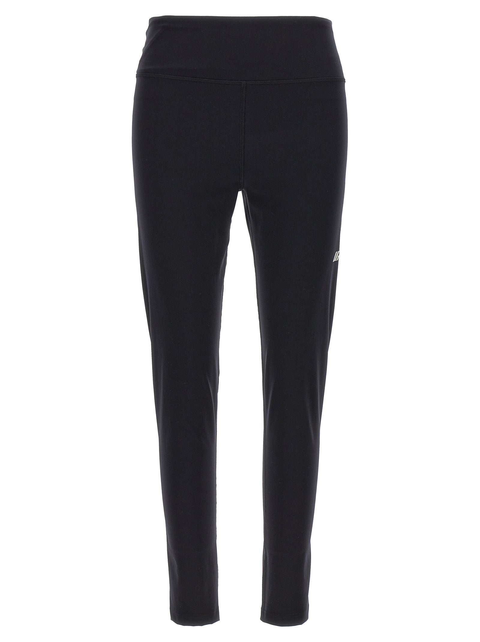 Balenciaga-Reflective Logo Leggings Nero-Donna