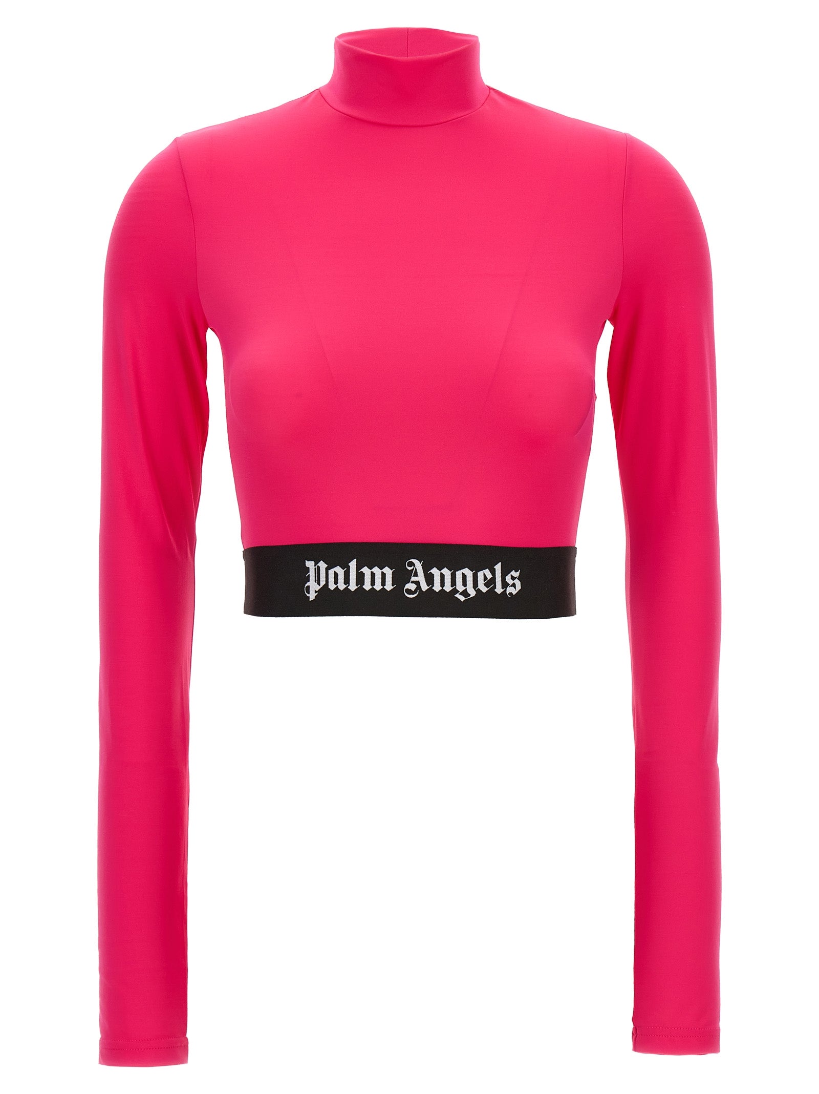 Palm Angels-Classic Logo Top Fucsia-Donna