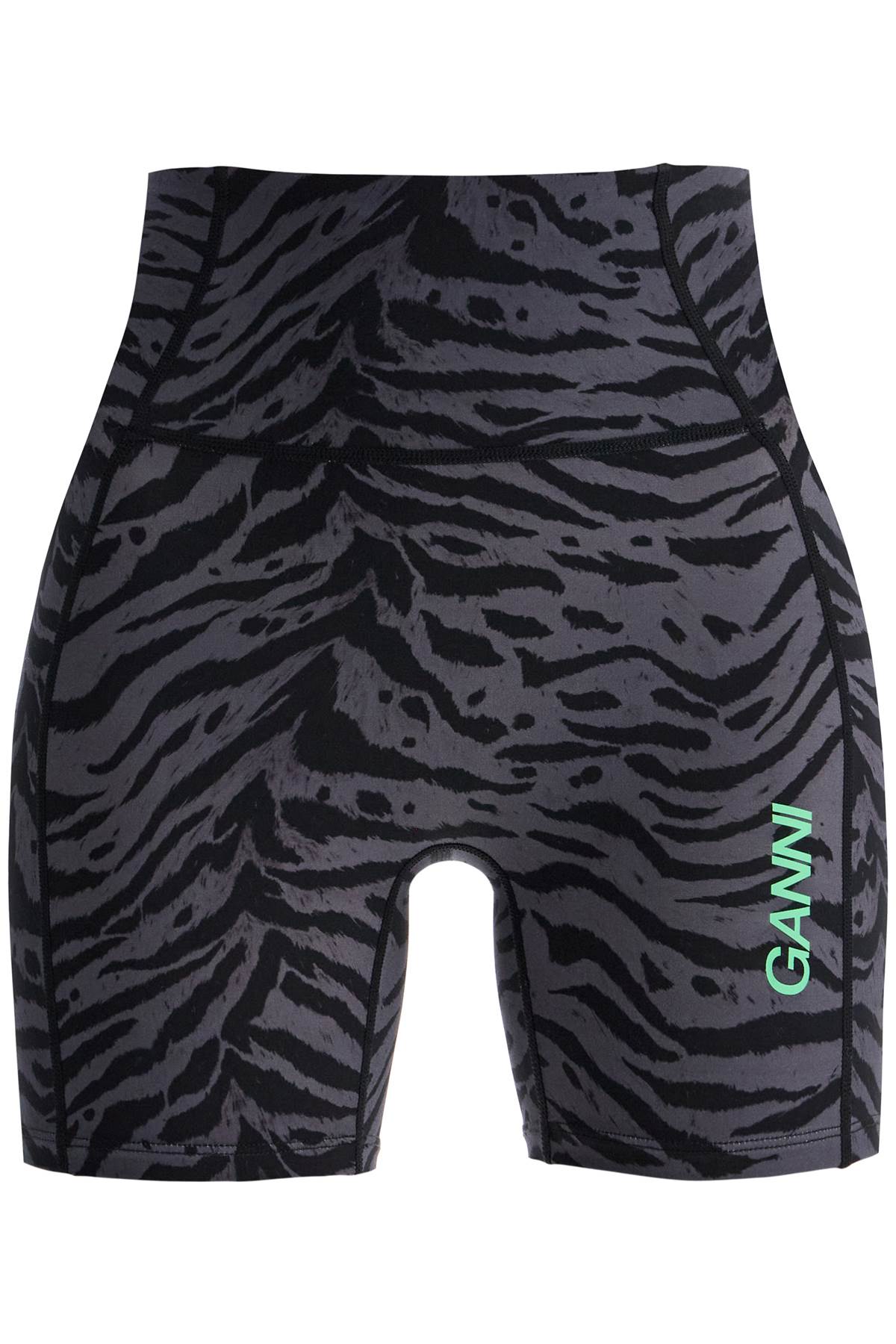 Ganni-Shorts Sportivi Animalier-Donna