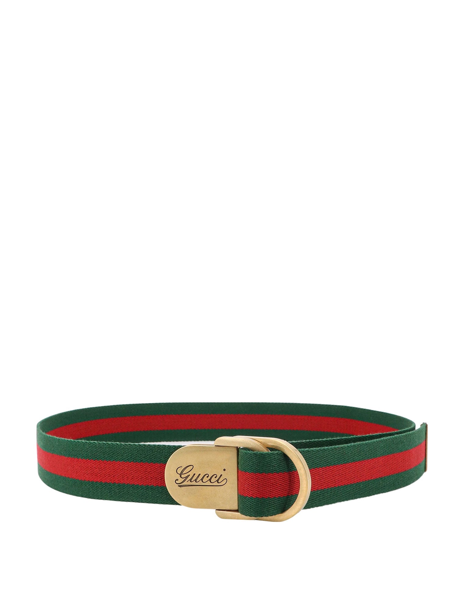 Gucci-Cintura Nastro Web con fibbia Gucci in metallo-Uomo