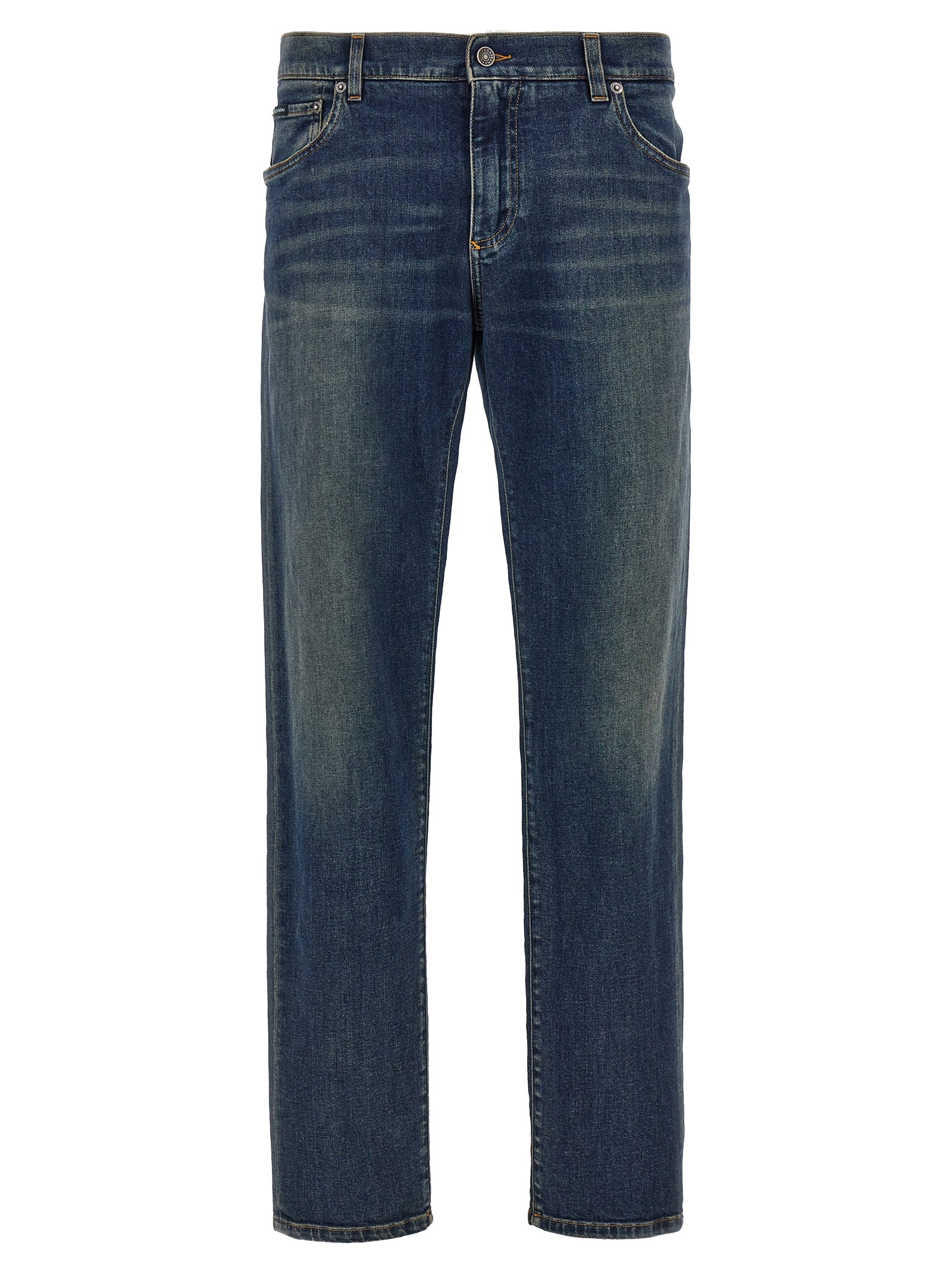 Dolce & Gabbana-Palermo Jeans Blu-Uomo