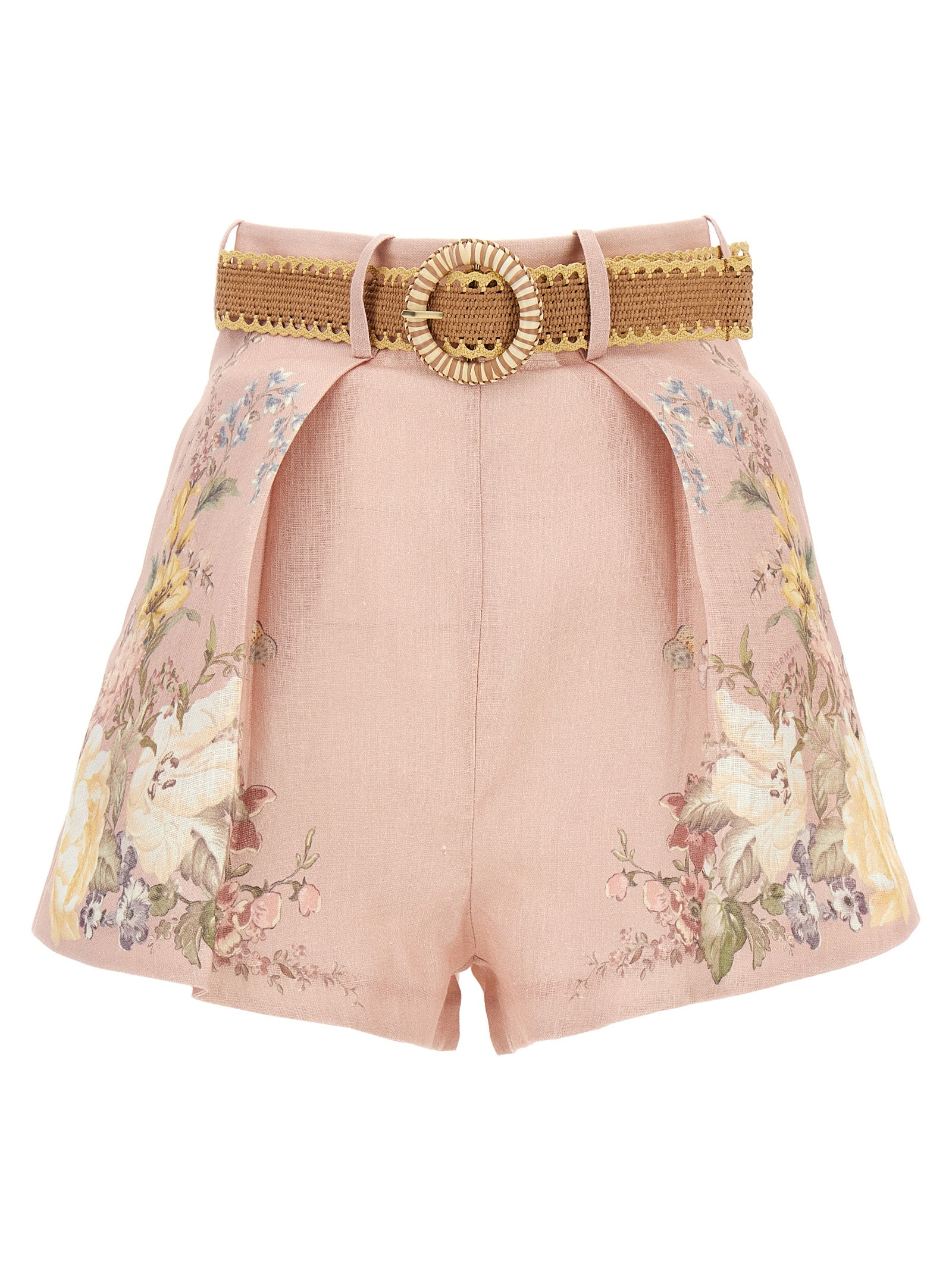 Zimmermann-Waverly Tuck Bermuda, Short Rosa-Donna