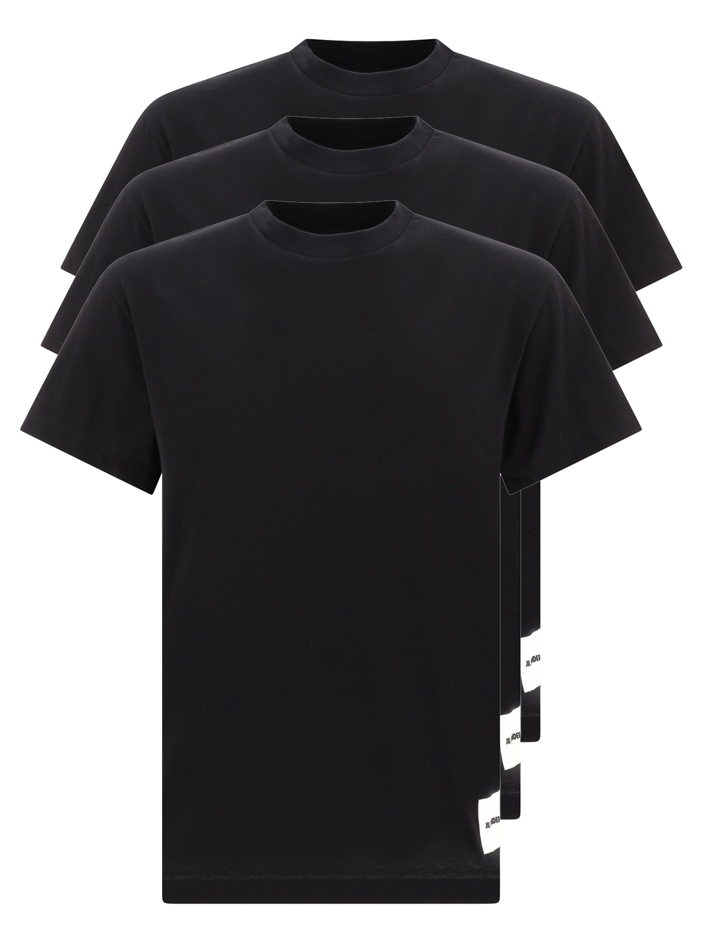 Jil Sander-T-Shirt 3-Pack Set T-Shirts Nero-Uomo