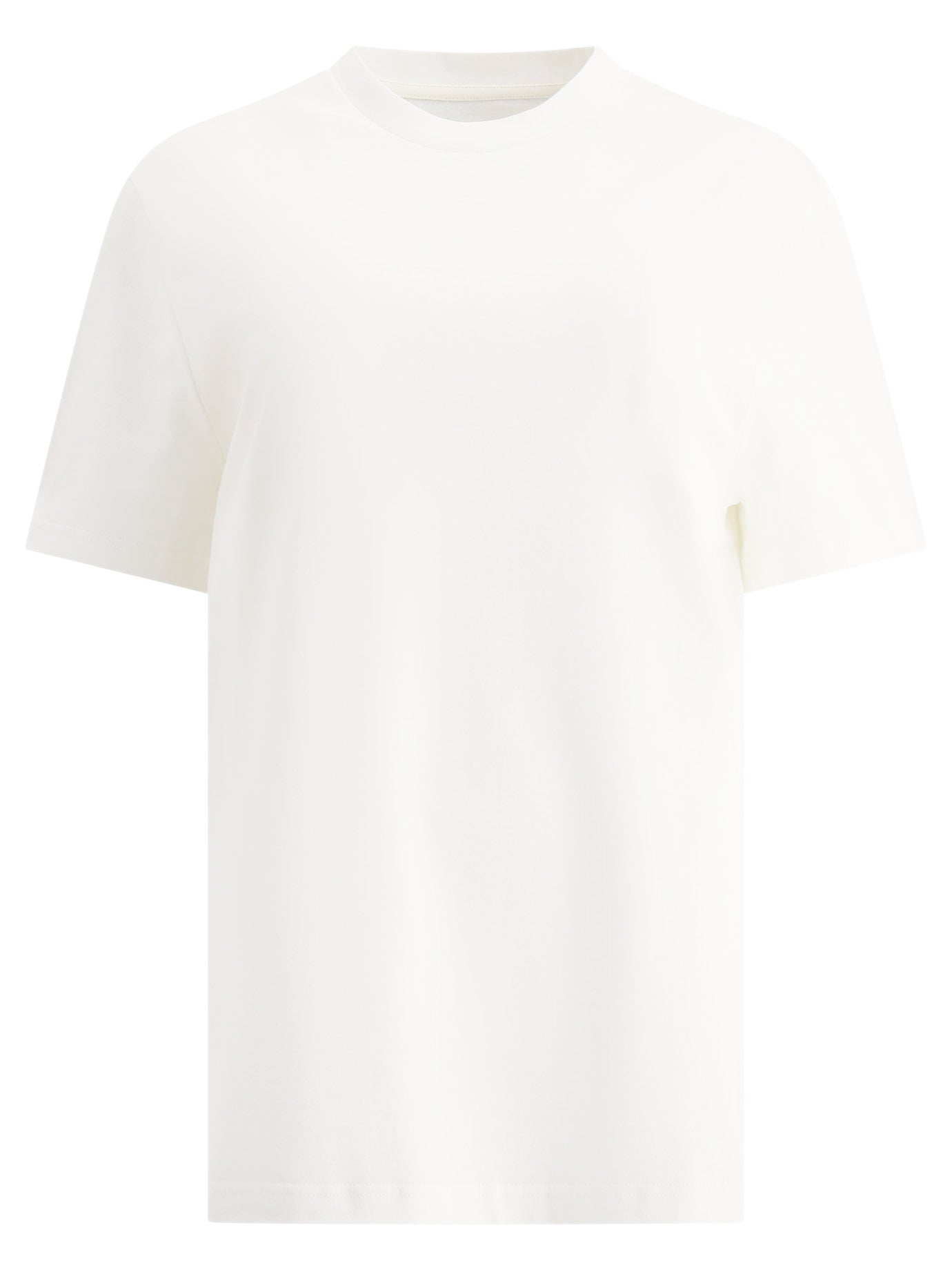 Jil Sander-Logo-Print T-Shirt T-Shirts Bianco-Donna