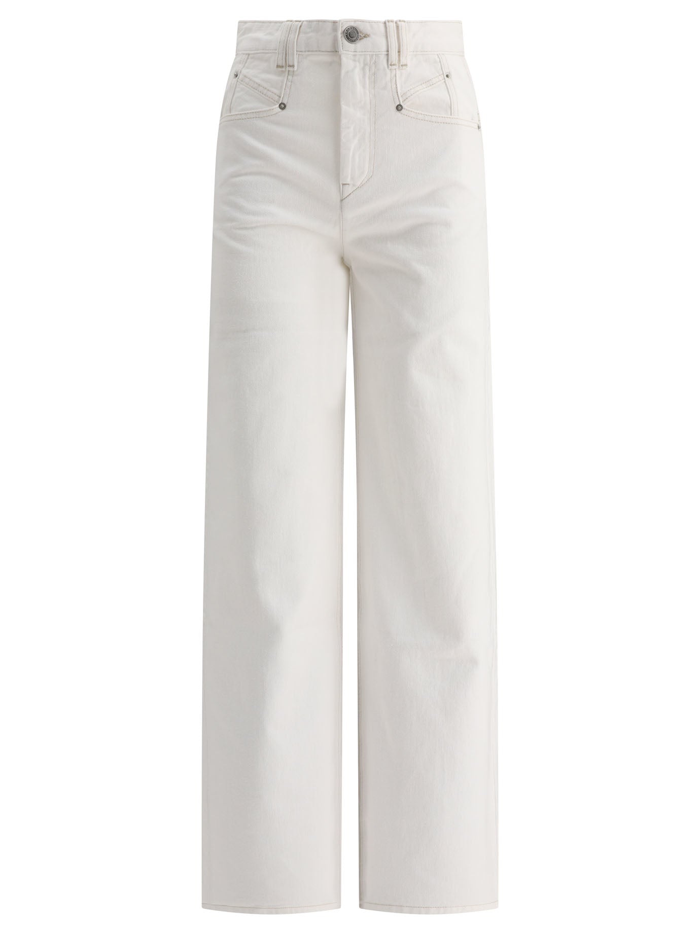 Isabel Marant-Lemony Jeans Bianco-Donna